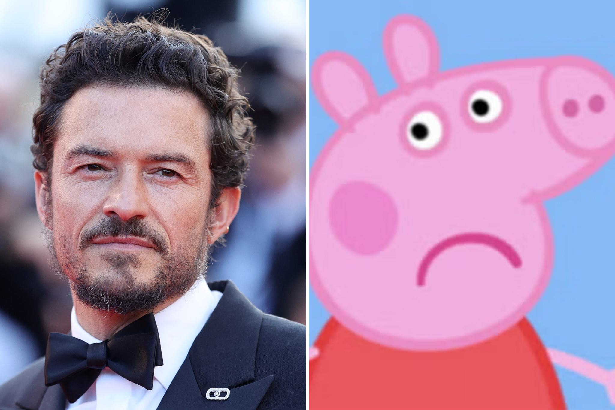 Orlando Bloom and Peppa Pig