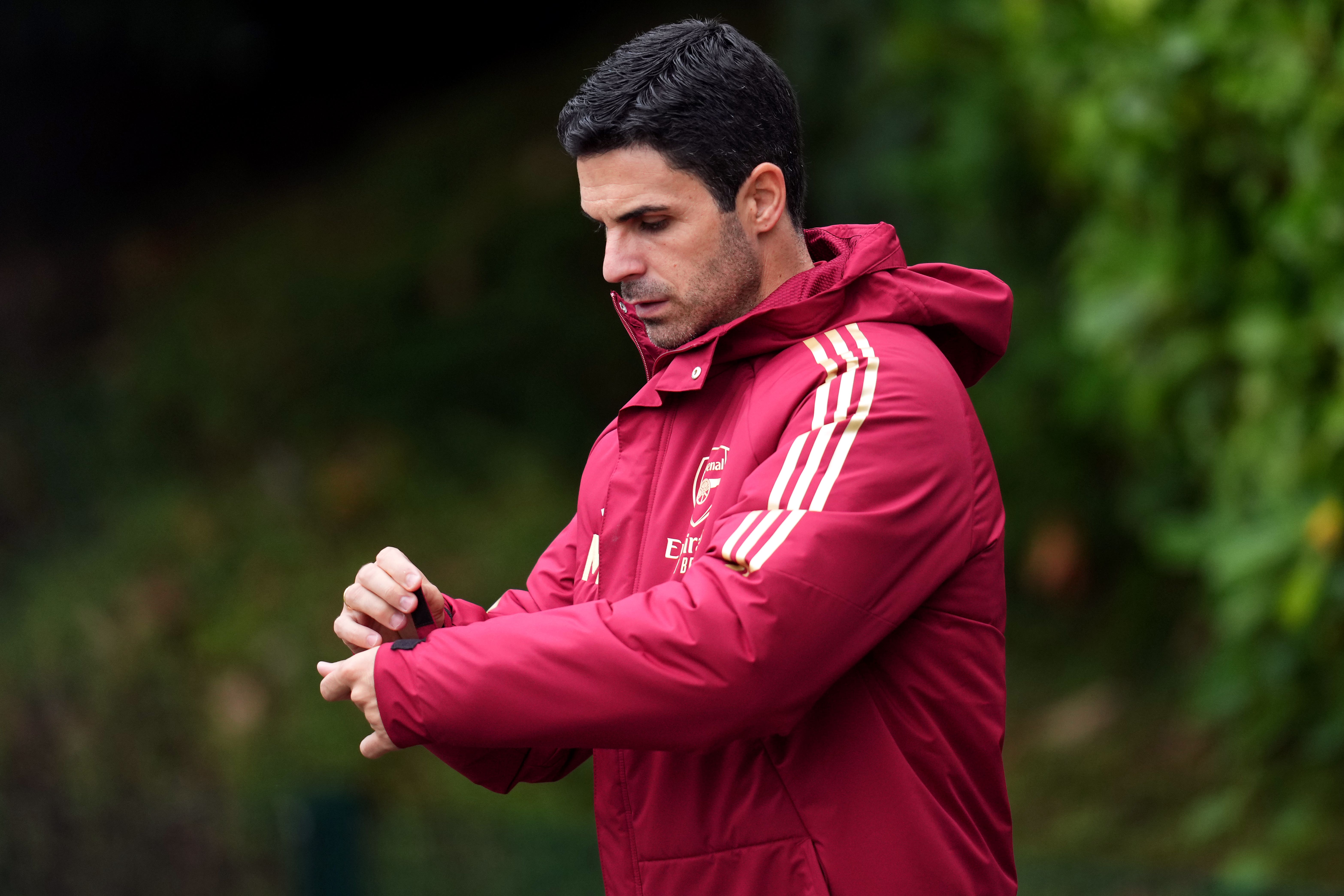 Mikel Arteta Arsenal face Lens in their Group B clash at the Stade Bollaert-Delelis on Tuesday night (John Walton/PA)