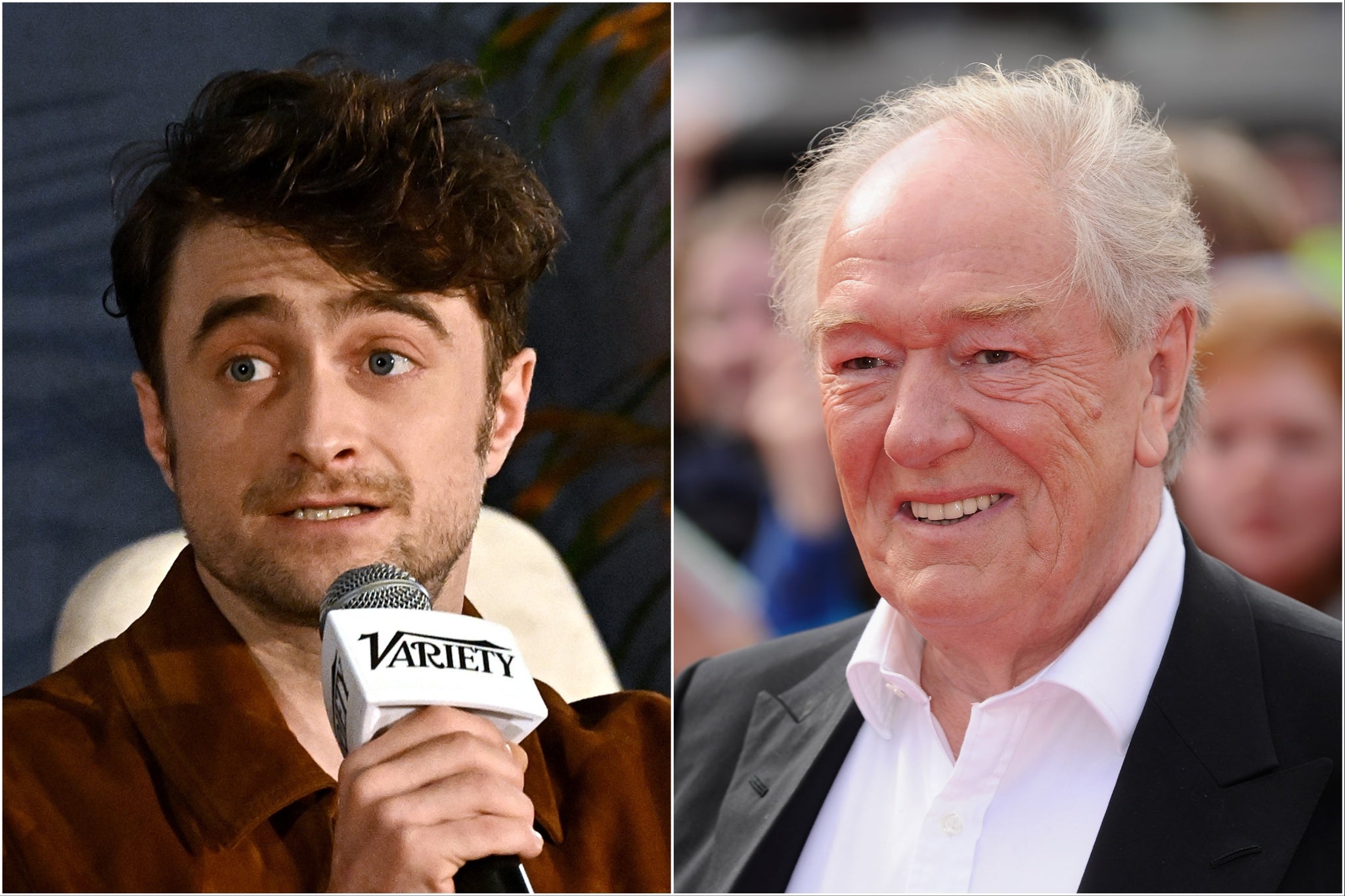 Daniel Radcliffe (left) and Michael Gambon