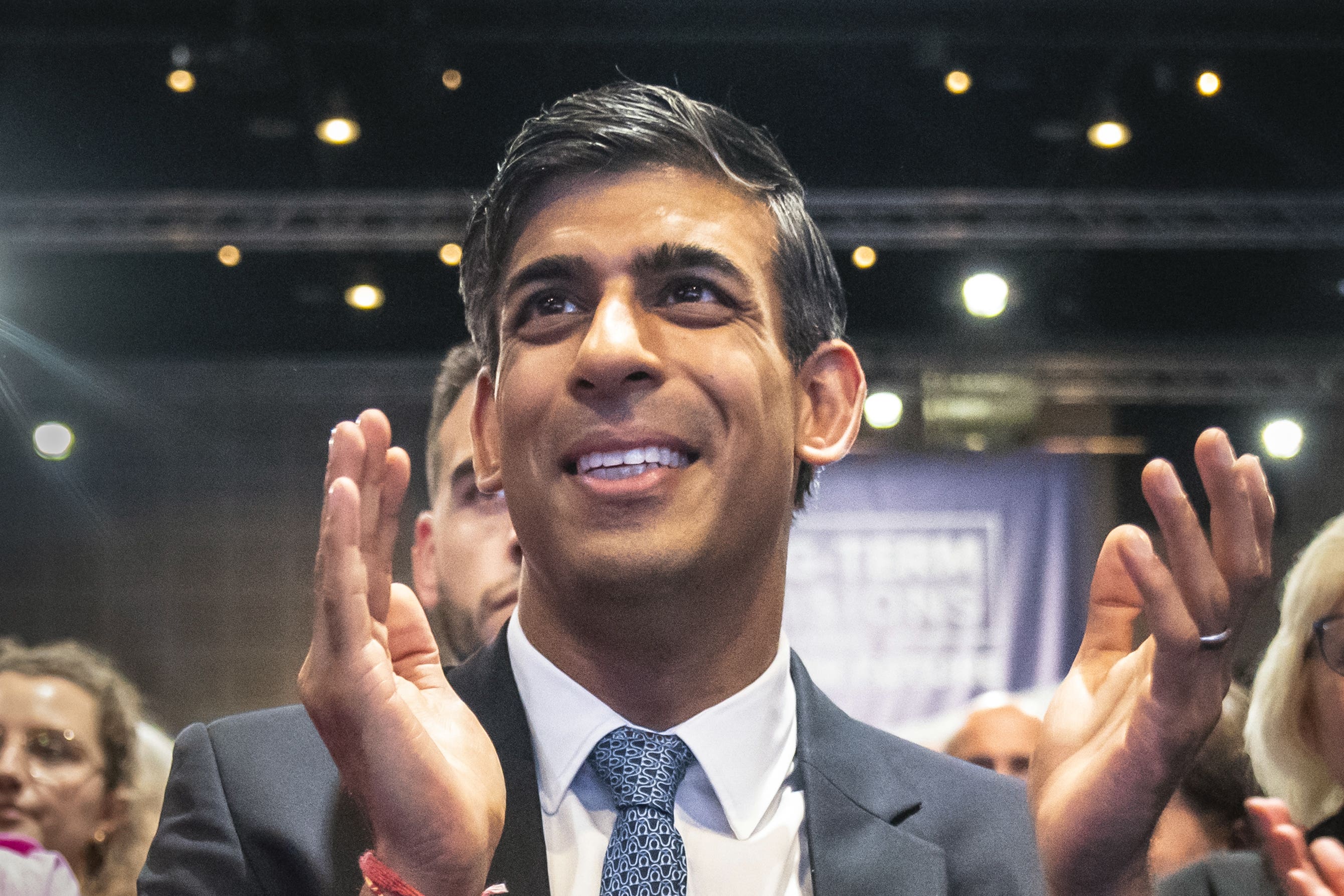 Prime Minister Rishi Sunak during the Conservative Party annual conference (Danny Lawson/PA)