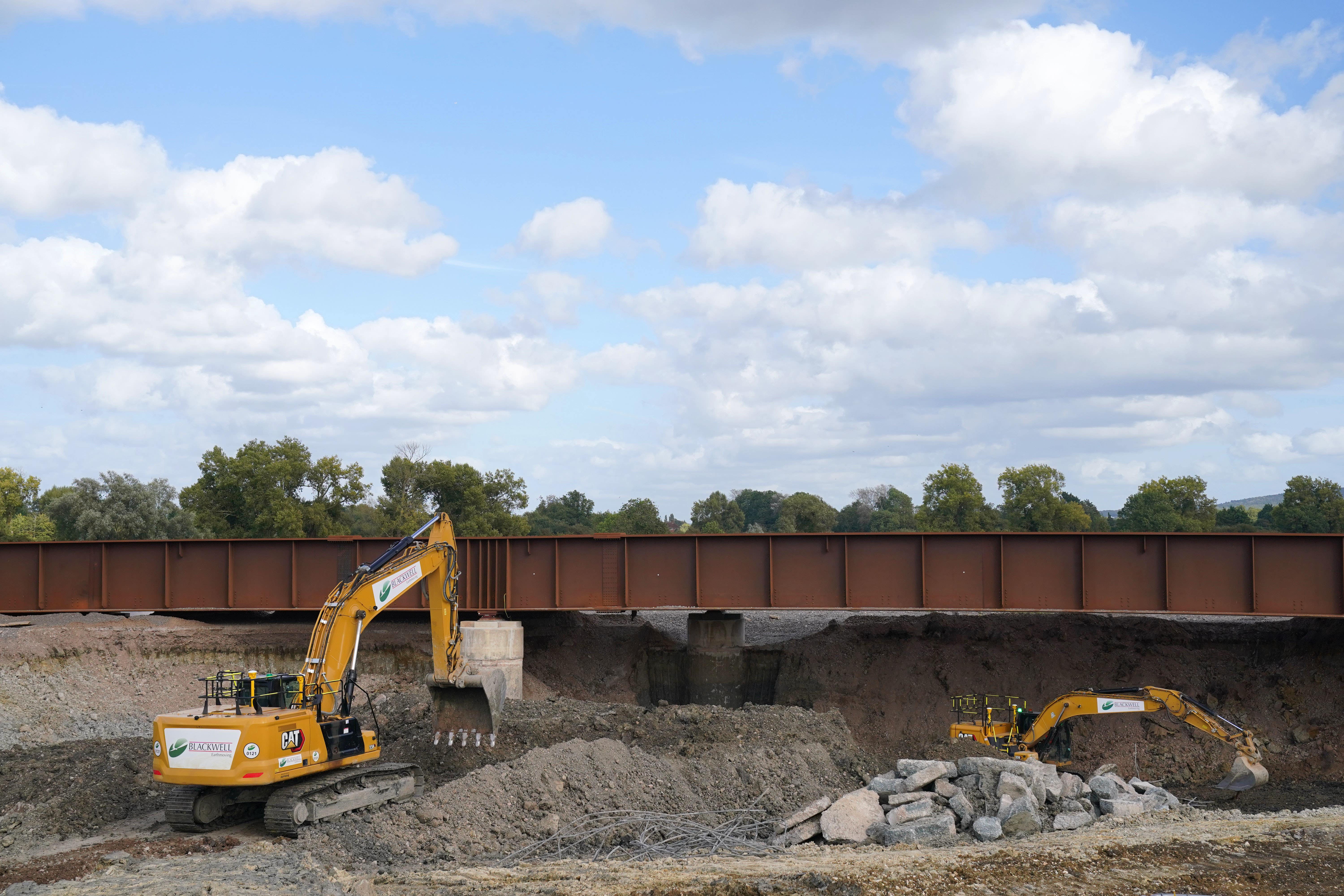 HS2 contractors carry out excavation work (Jonathan Brady/PA)