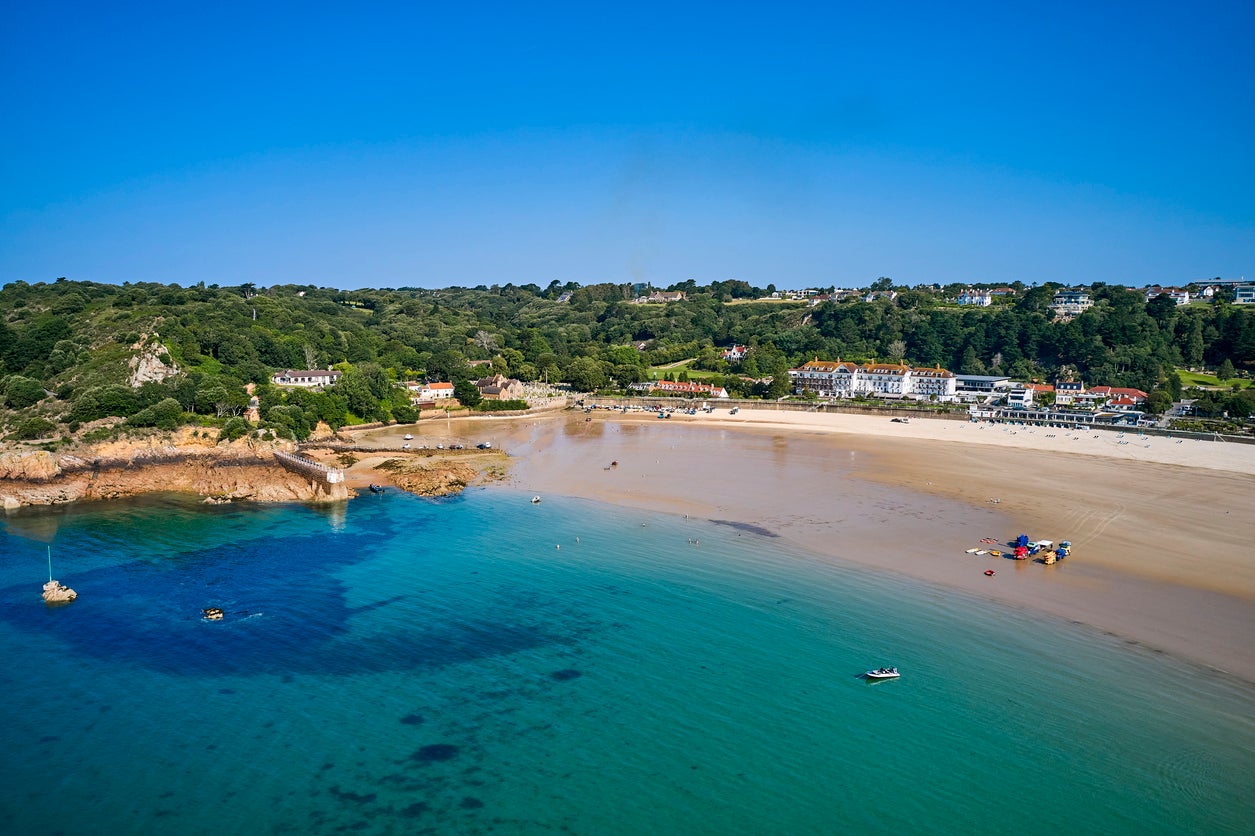 Autumn can produce weather like this over St Brelade’s Bay in Jersey