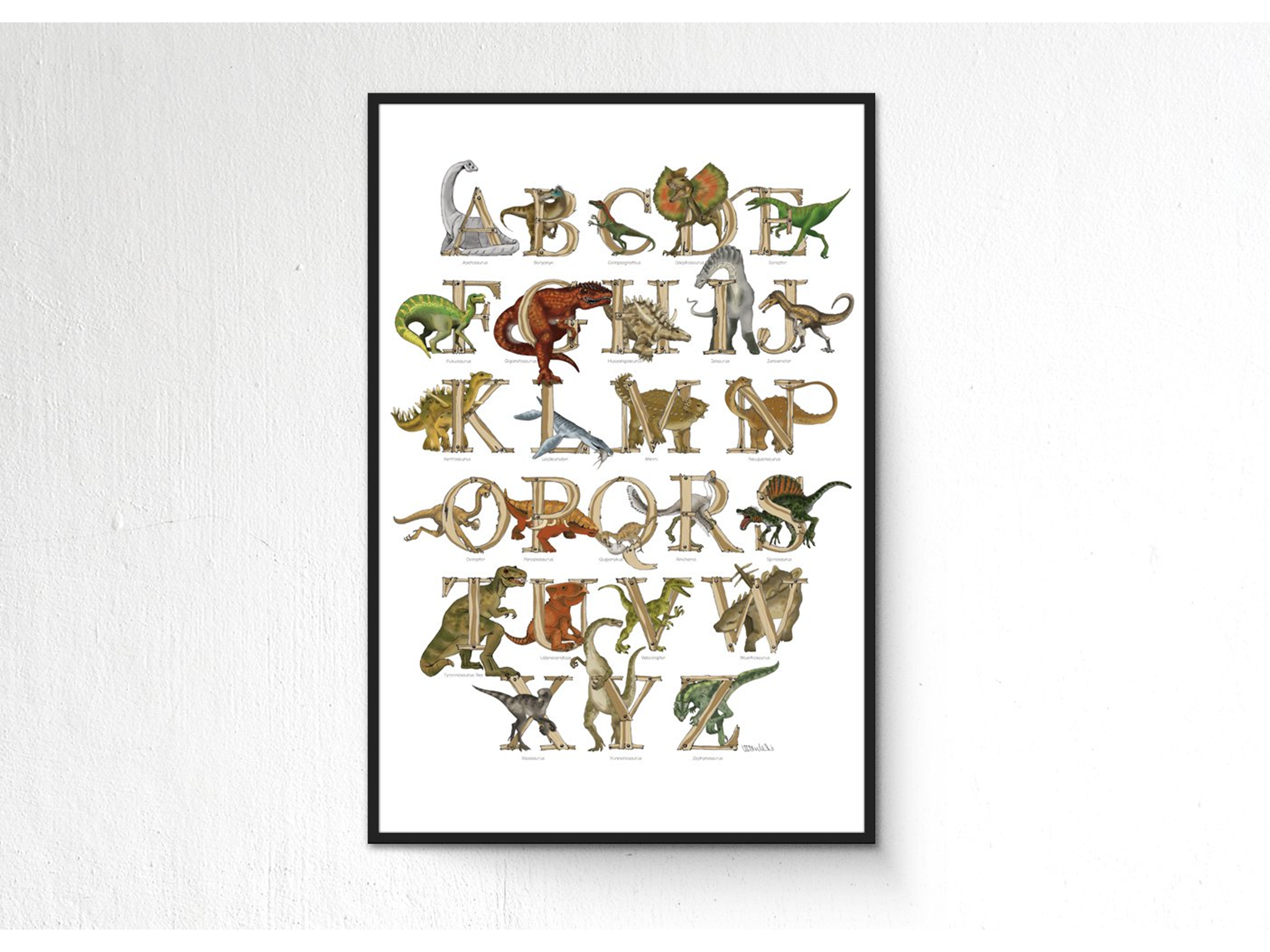 Helen Leslie dinosaur print