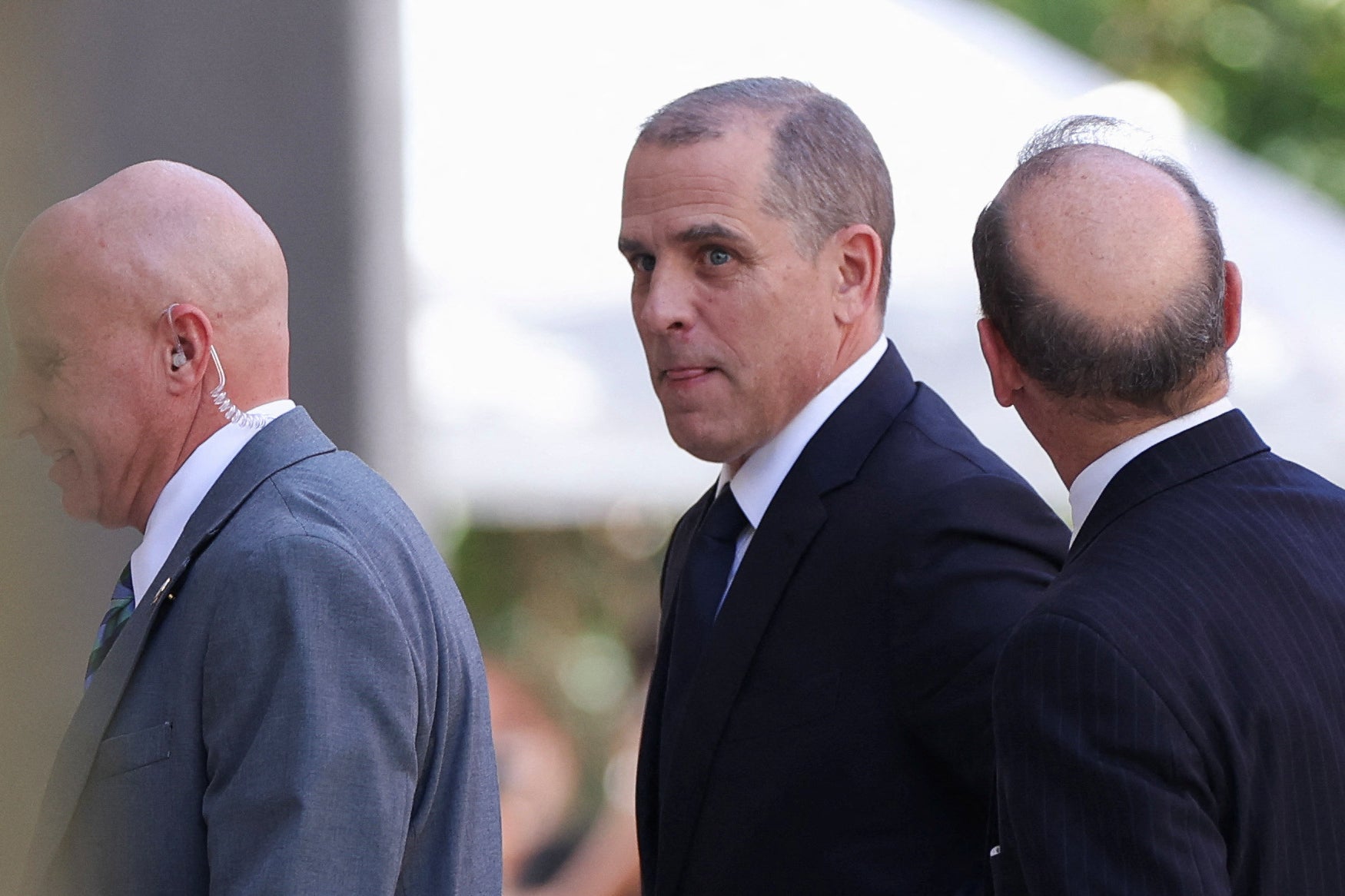 U.S. President Joe Biden's son, Hunter Biden, arrives to appear in a federal court on gun charges in Wilmington, Delaware, U.S., October 3, 2023