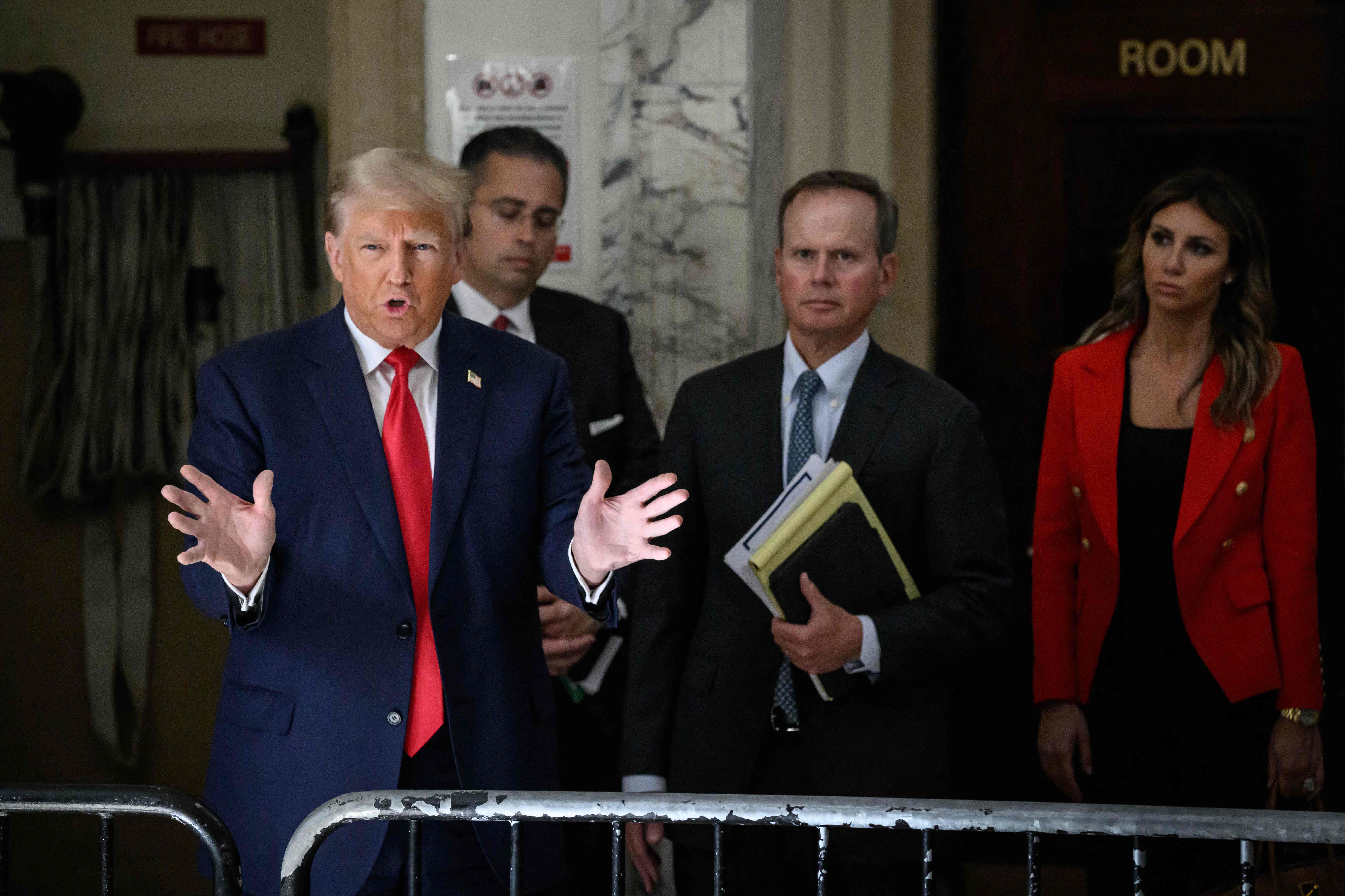 Fraud trial judge hits Trump with gag order for bogus claims about court staff