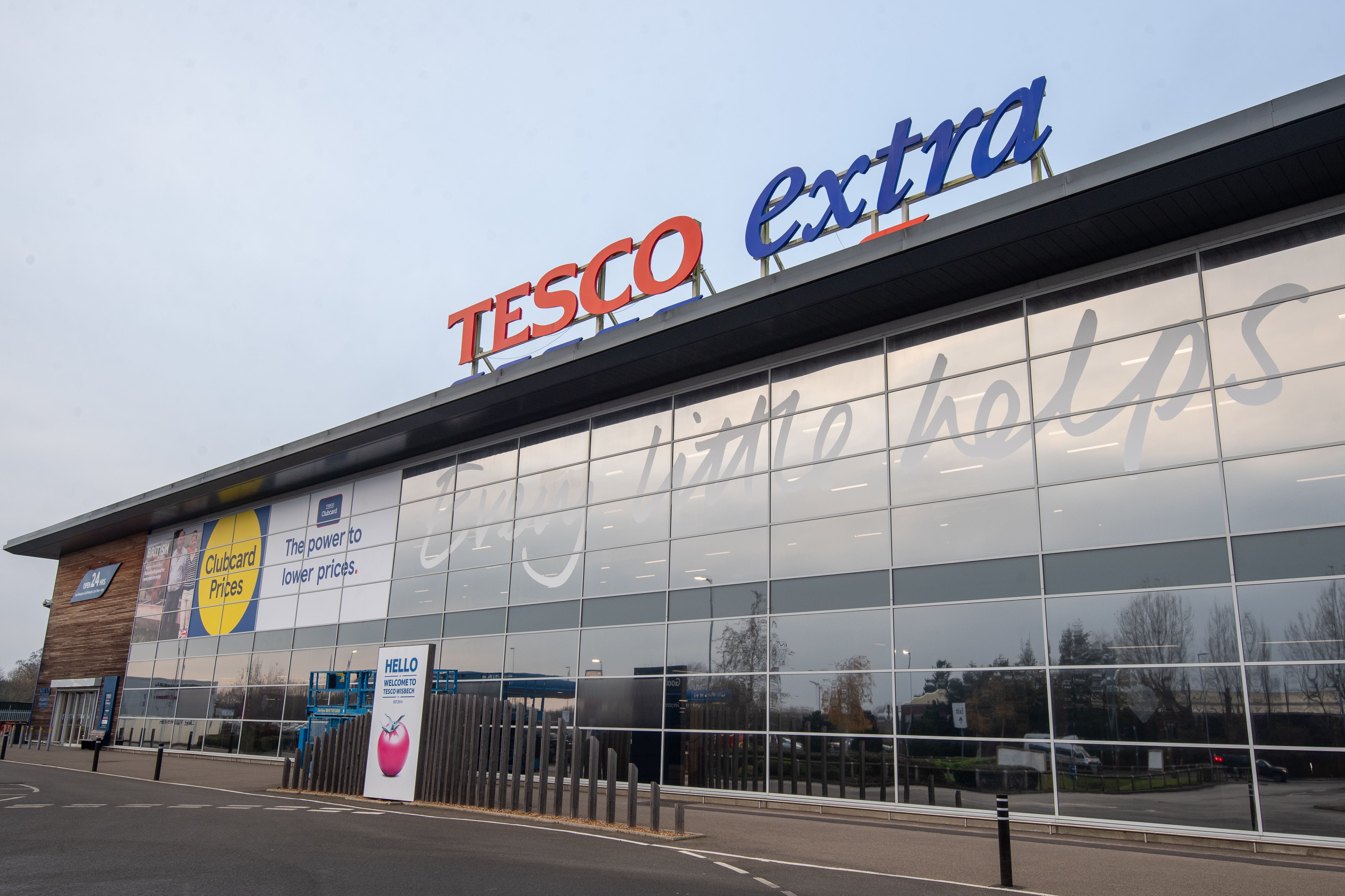 The warning message shared by Tesco made no mention of how moths could have ended up in a Christmas stuffing product (pictured: stock image of a Tesco store)