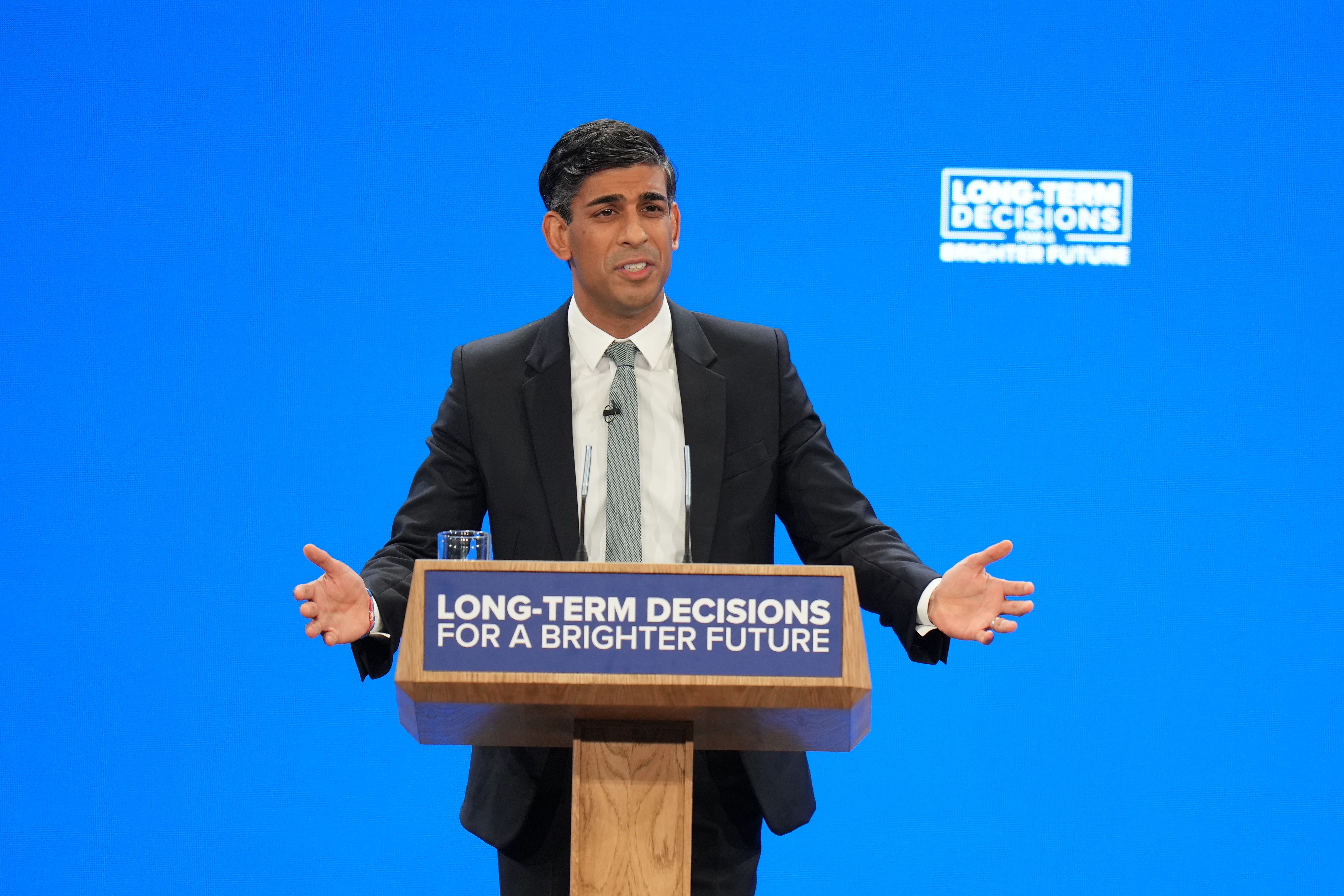 Prime Minister Rishi Sunak axed HS2 north of Birmingham (Danny Lawson/PA)