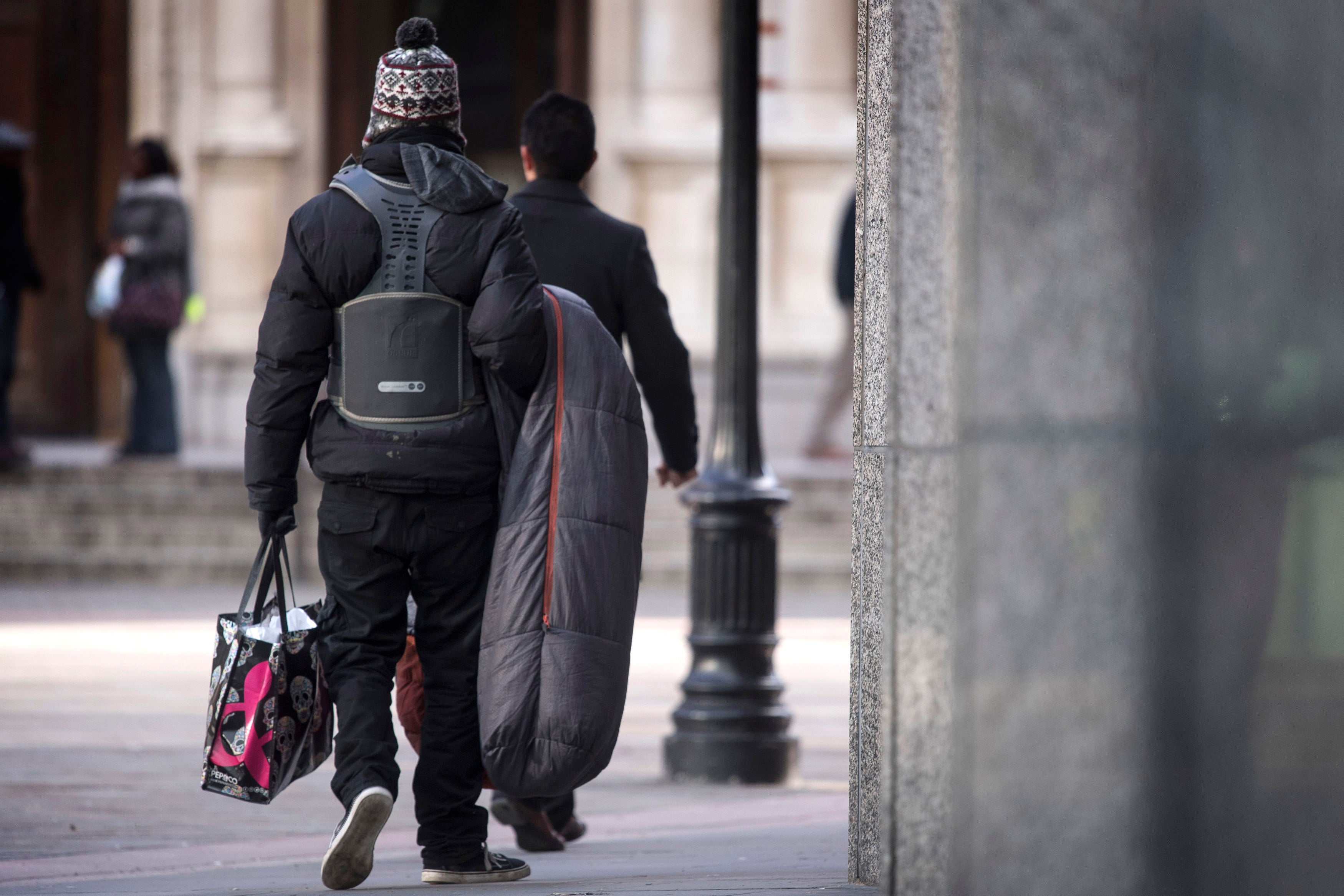 British Red Cross is handing out tents to refugees who have been evicted from Home Office hotels with little notice