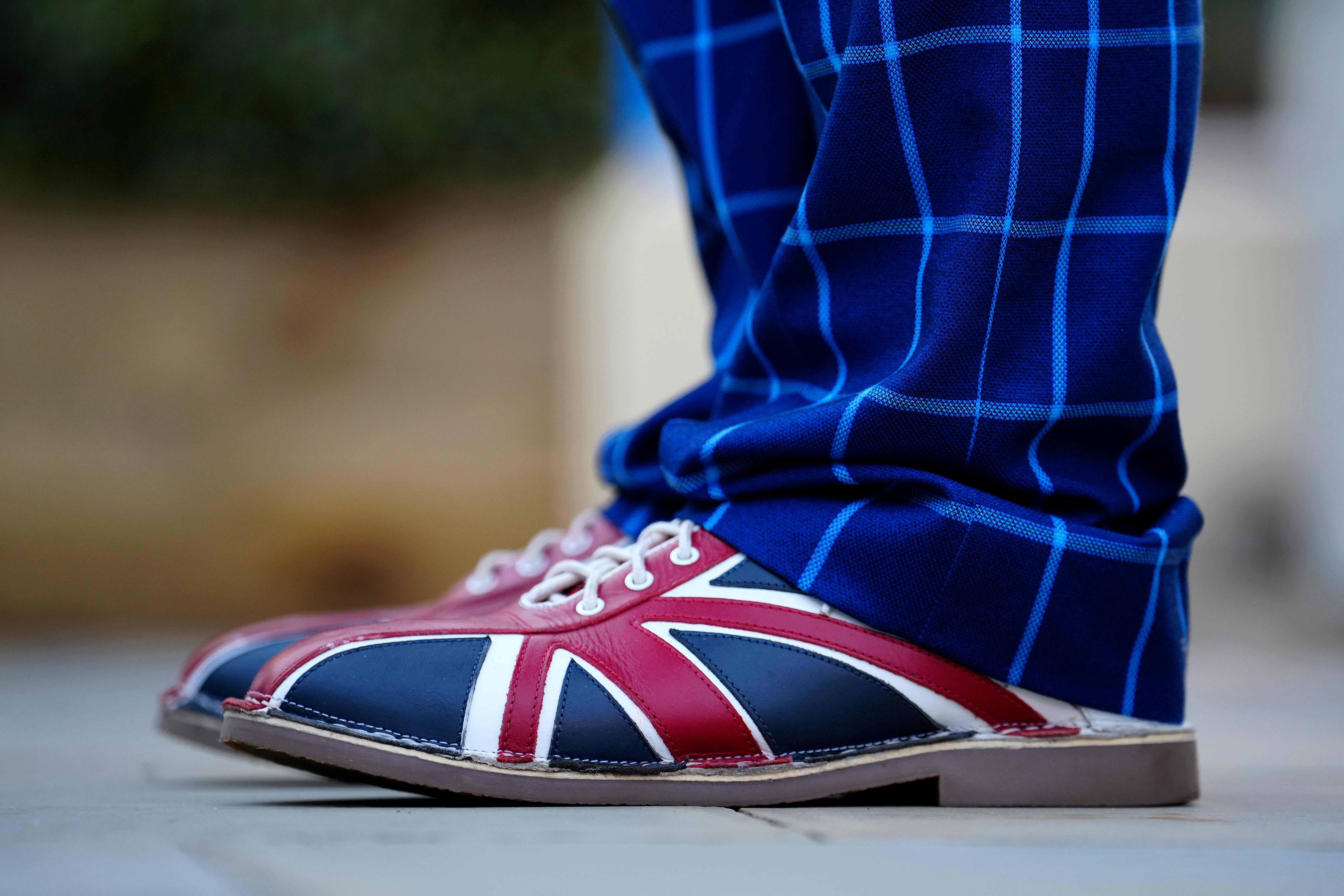 A right shoeing: attendee at the Conservative Party Conference in Manchester