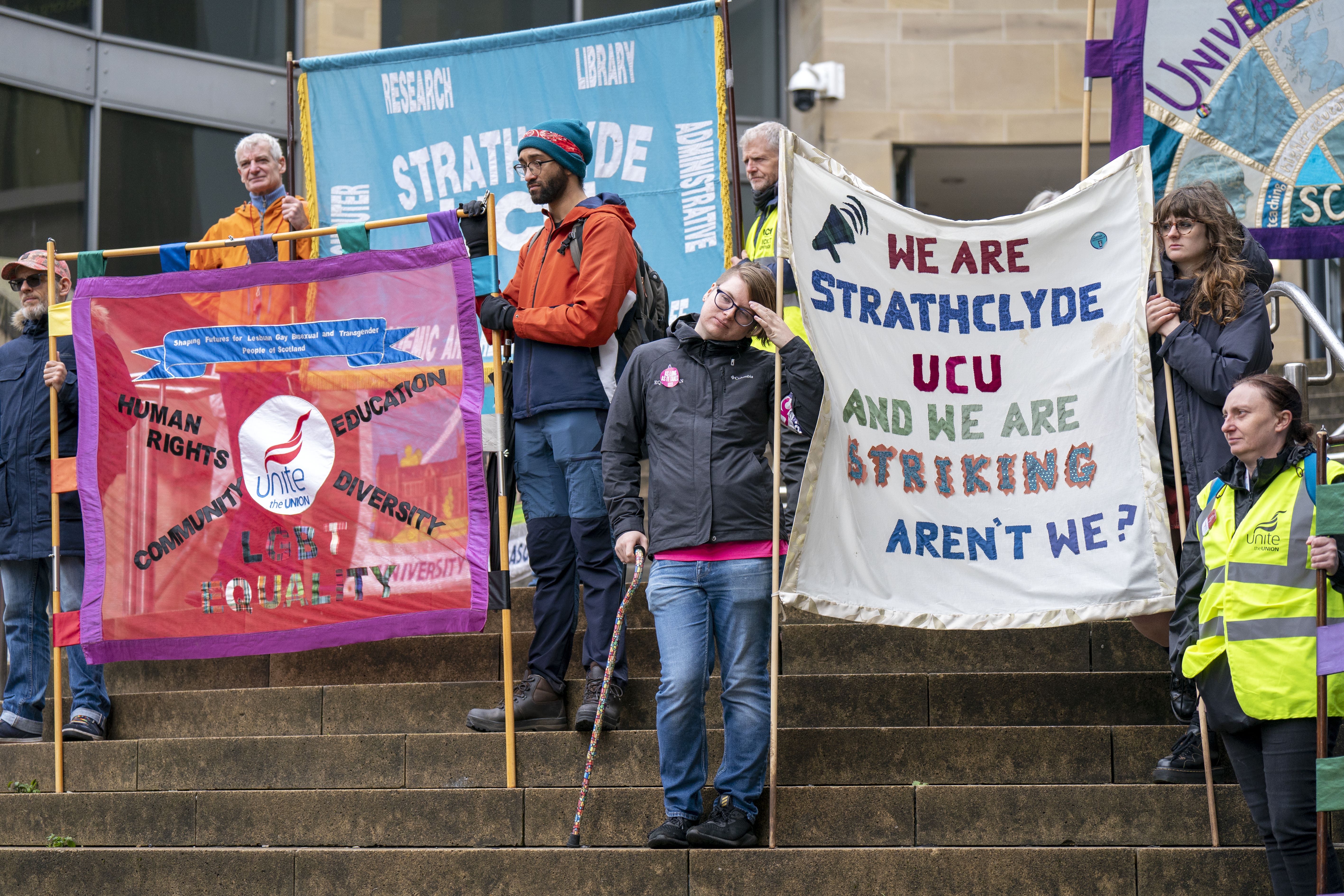 A national strike in Scottish colleges took place on September 6 (Jane Barlow/PA)