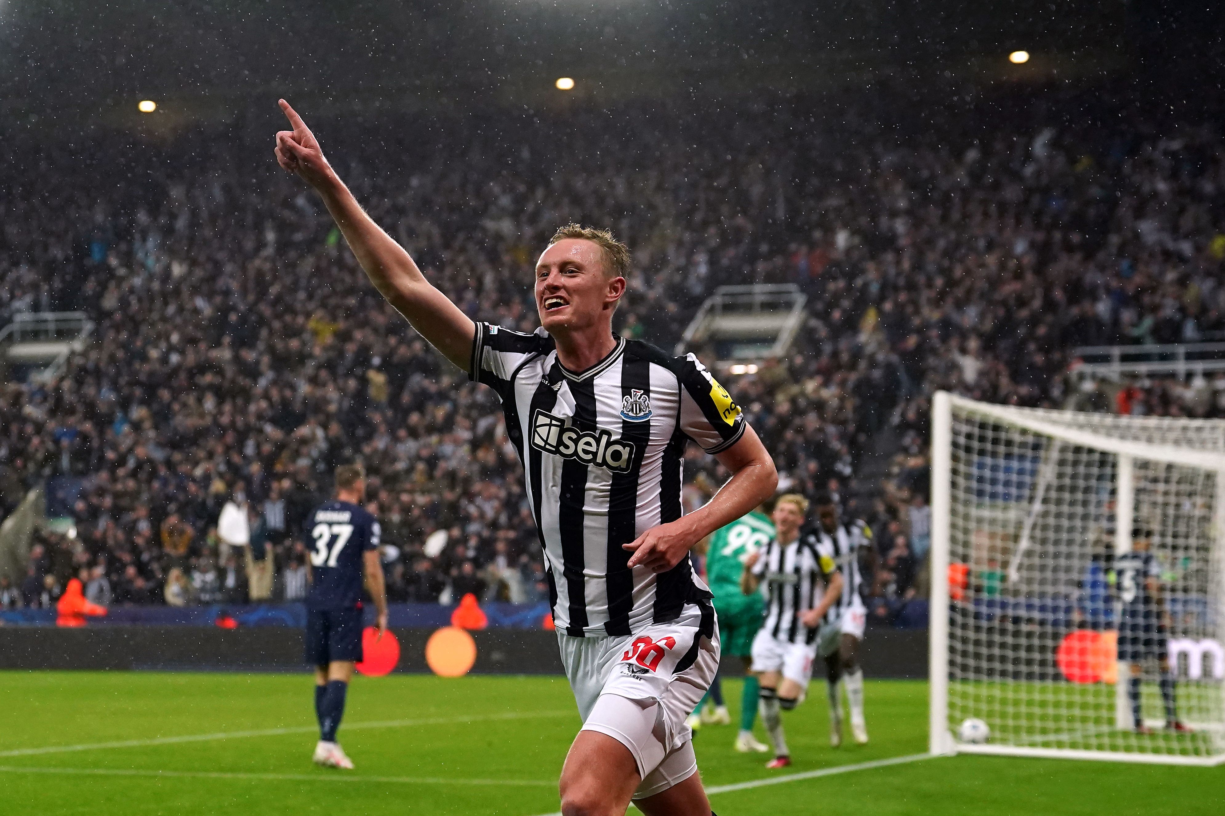 Sean Longstaff was one of four Newcastle goalscorers (Martin Rickett/PA)