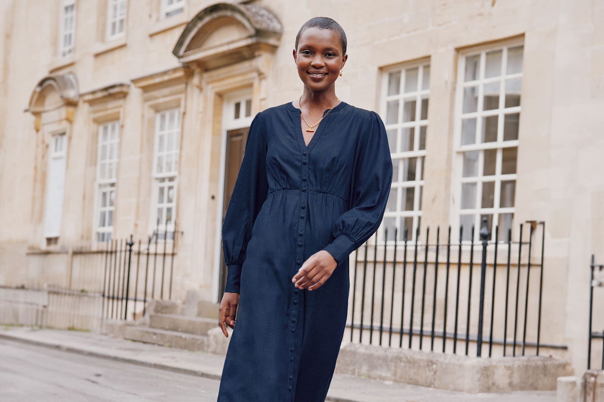 Denim dresses are trending for autumn (Aspiga/PA)