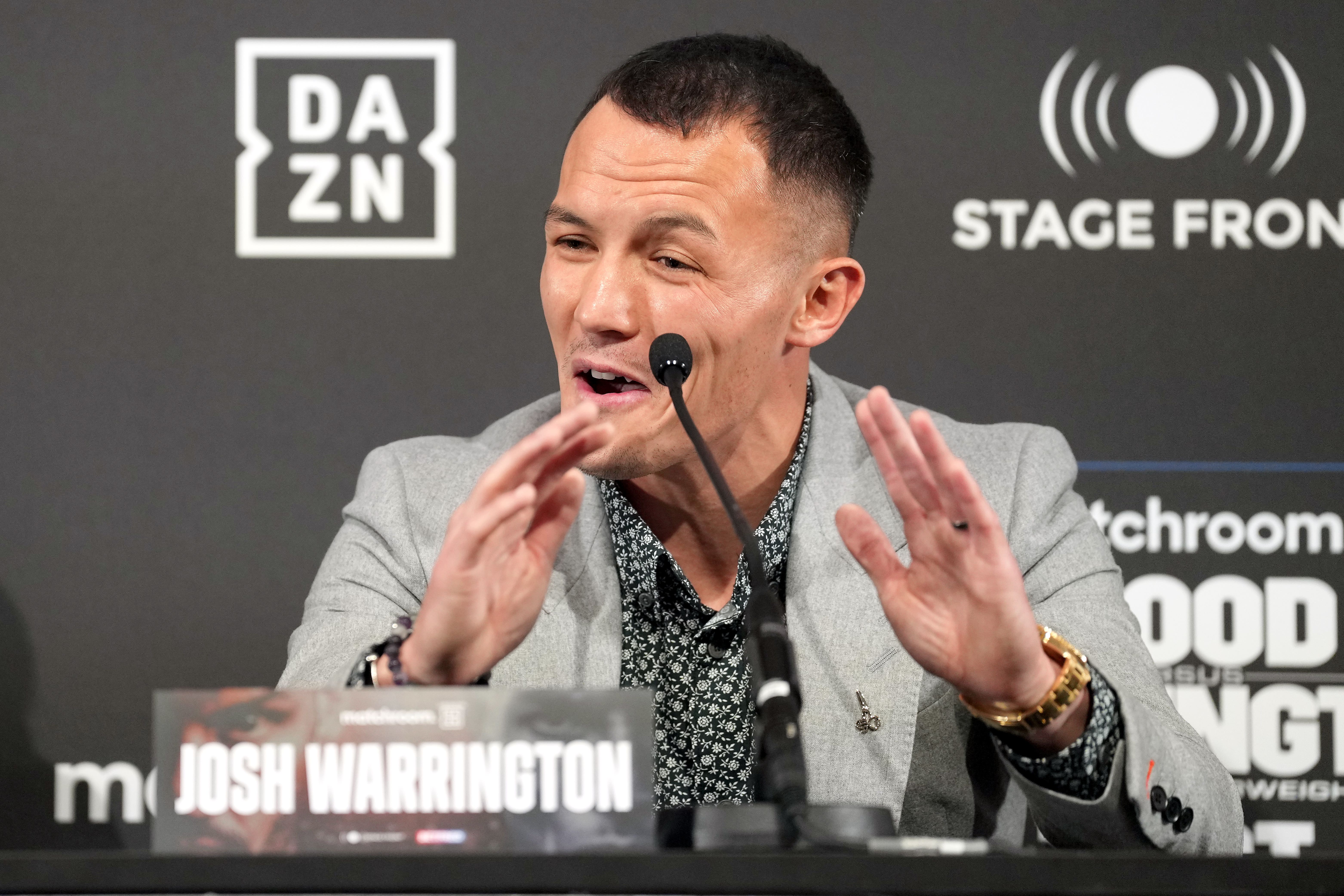 Josh Warrington is aiming to become a three-time world featherweight champion this weekend (Danny Lawson/PA)