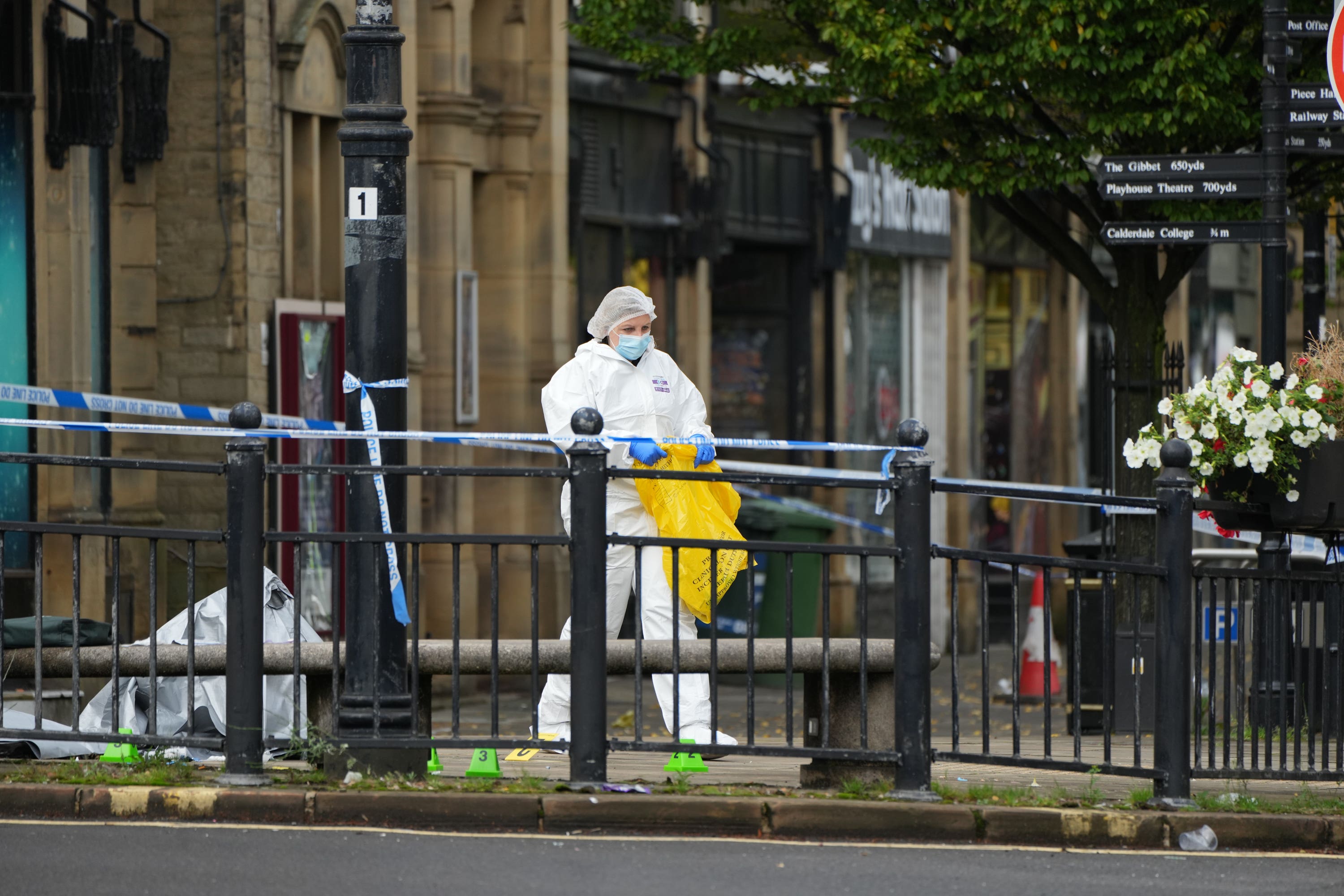 Police were called to reports of three men being assaulted on Commercial Street, Halifax (Danny Lawson/PA)