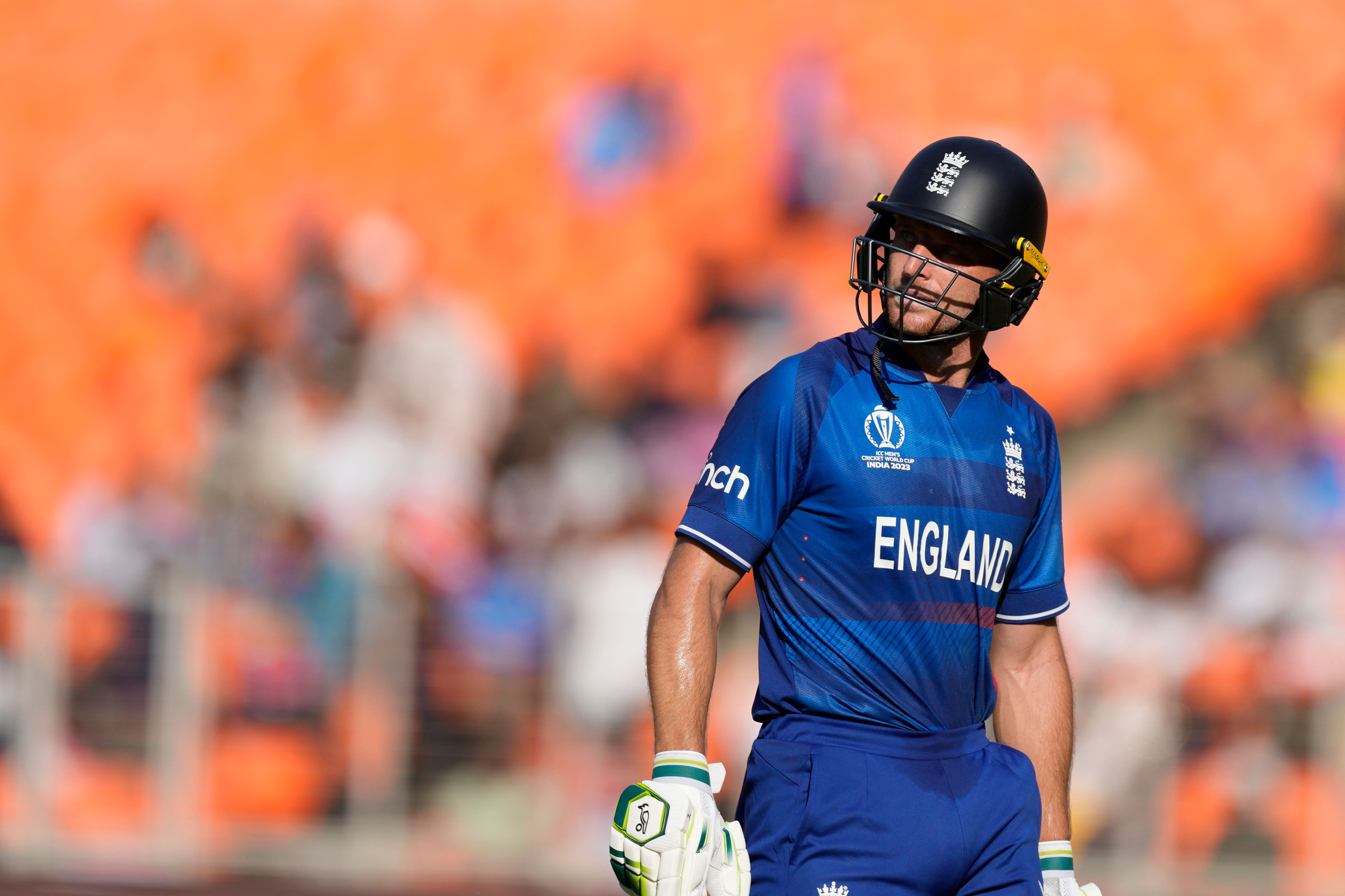 Jos Buttler’s side were comprehensively beaten by New Zealand (Ajit Solanki/AP)