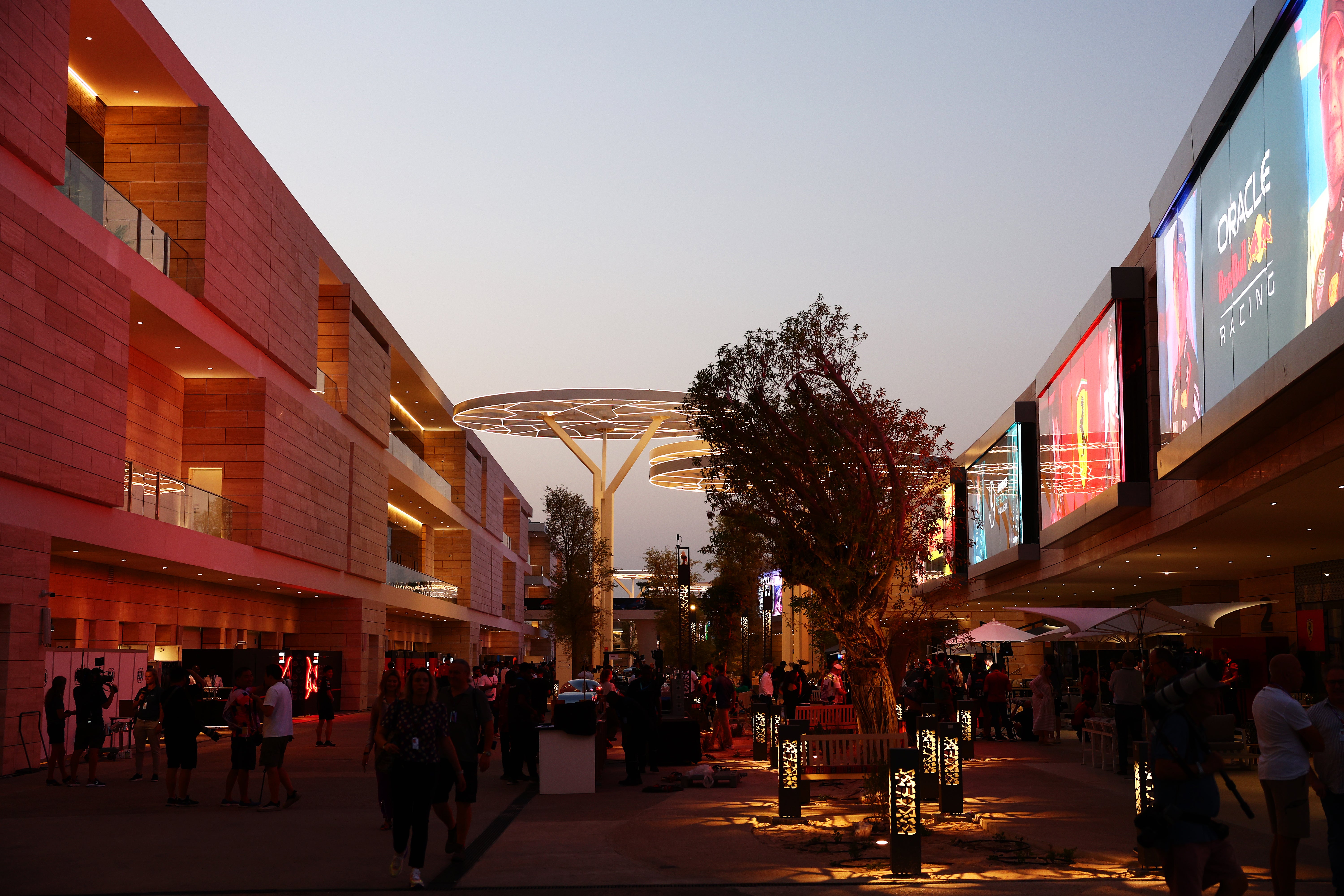 The paddock at the Lusail Circuit has been refurbished ahead of the grand prix