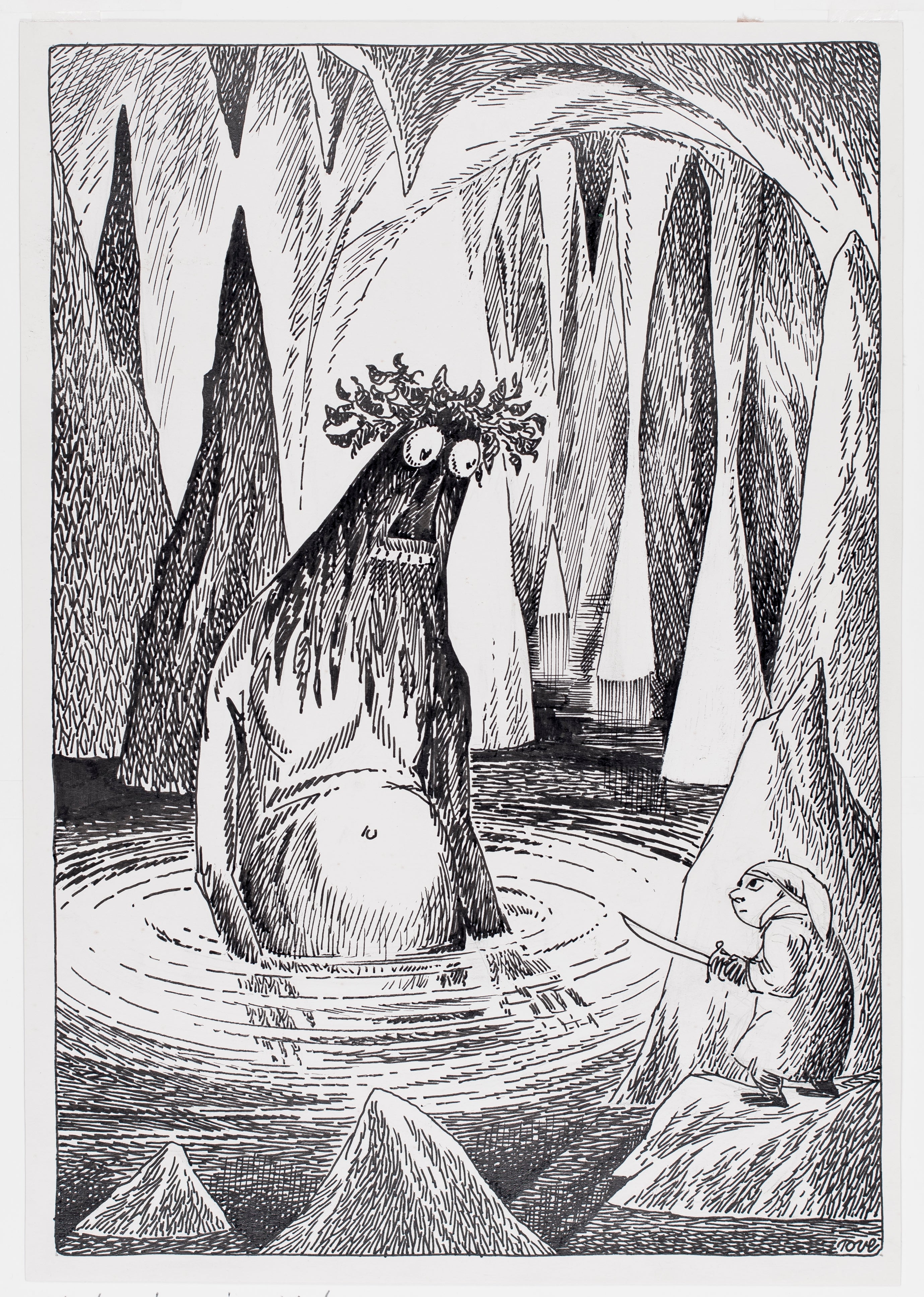 Tove Jansson’s illustration of Gollum