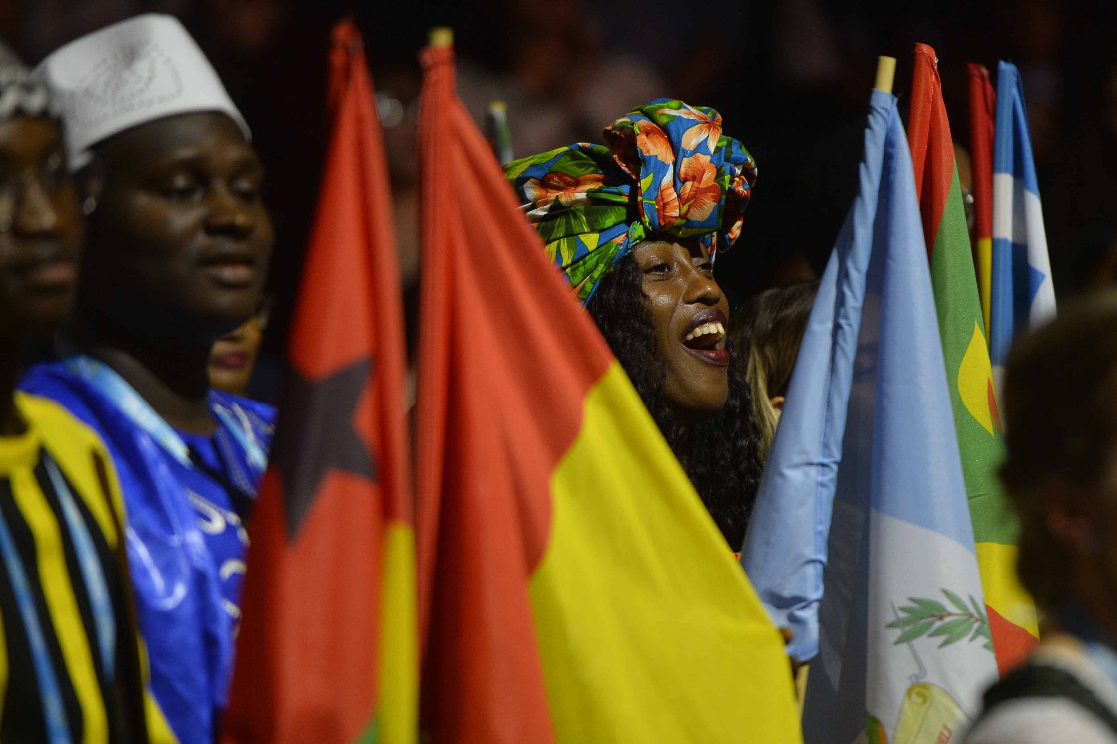 Young people from across the world attended the summit in Belfast (Mark Marlow/PA)