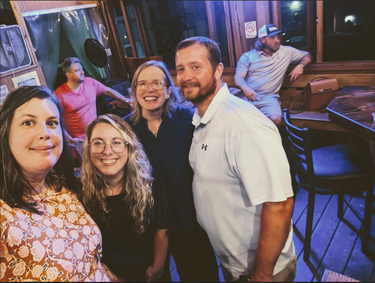 Joey Watkins and his legal team from the Georgia Innocence Project after his murder conviction was thrown out