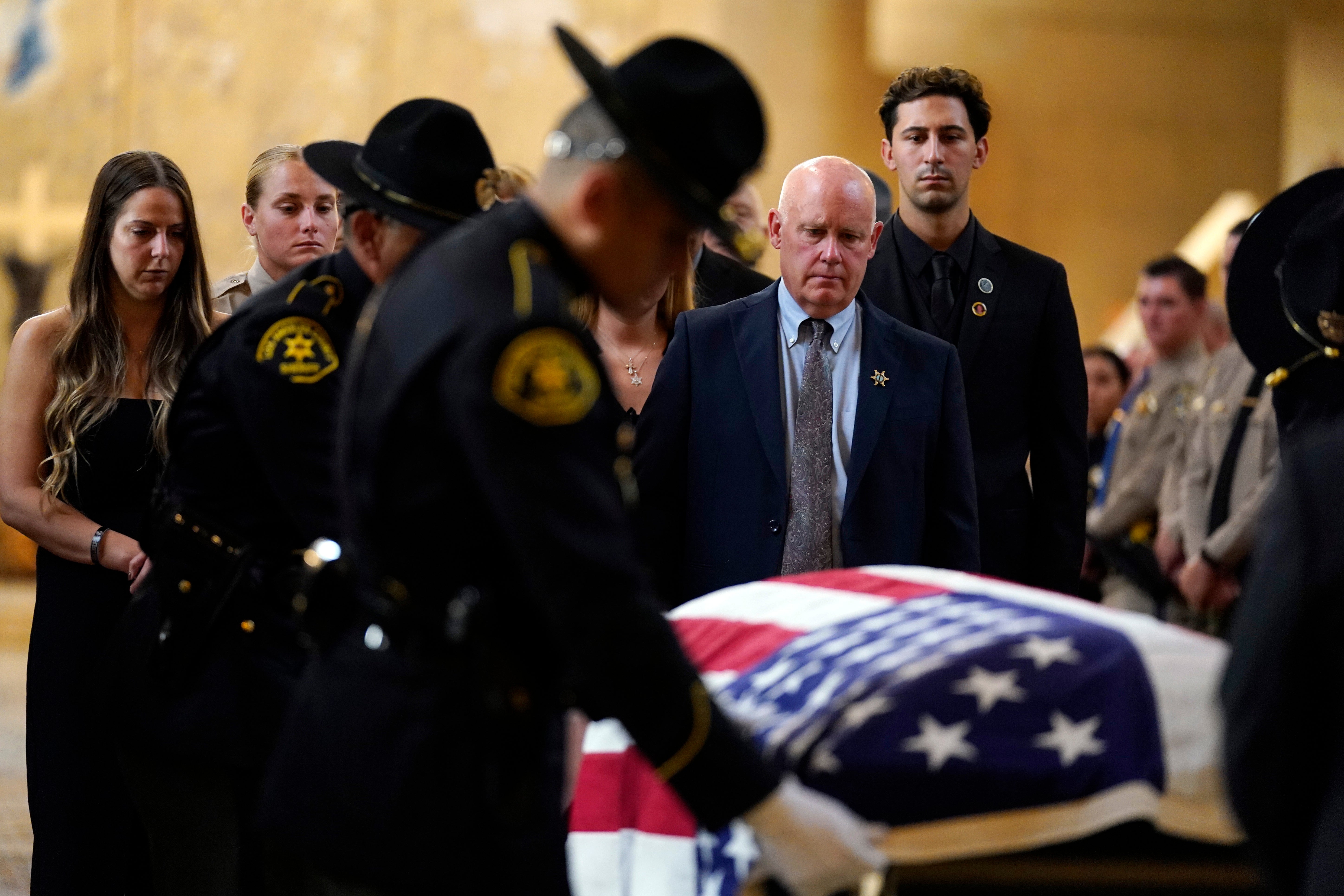 APTOPIX Los Angeles Deputy Funeral