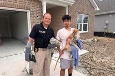 Indianapolis police capture a cheeky monkey that escaped and went on the lam