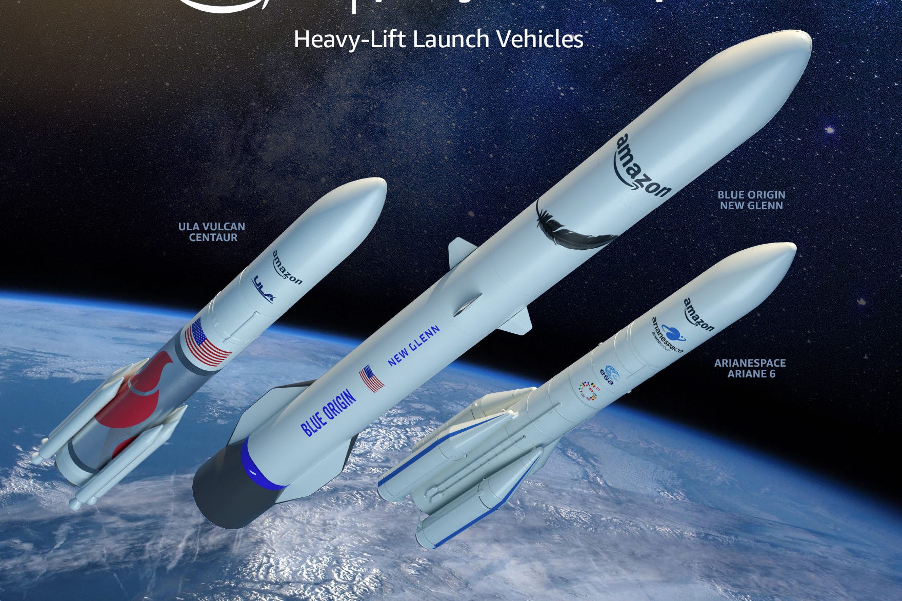 Amazon is set to launch its first satellites into space as part of a mission to bring fast internet connection to all corners of the globe (Amazon/AP/PA)