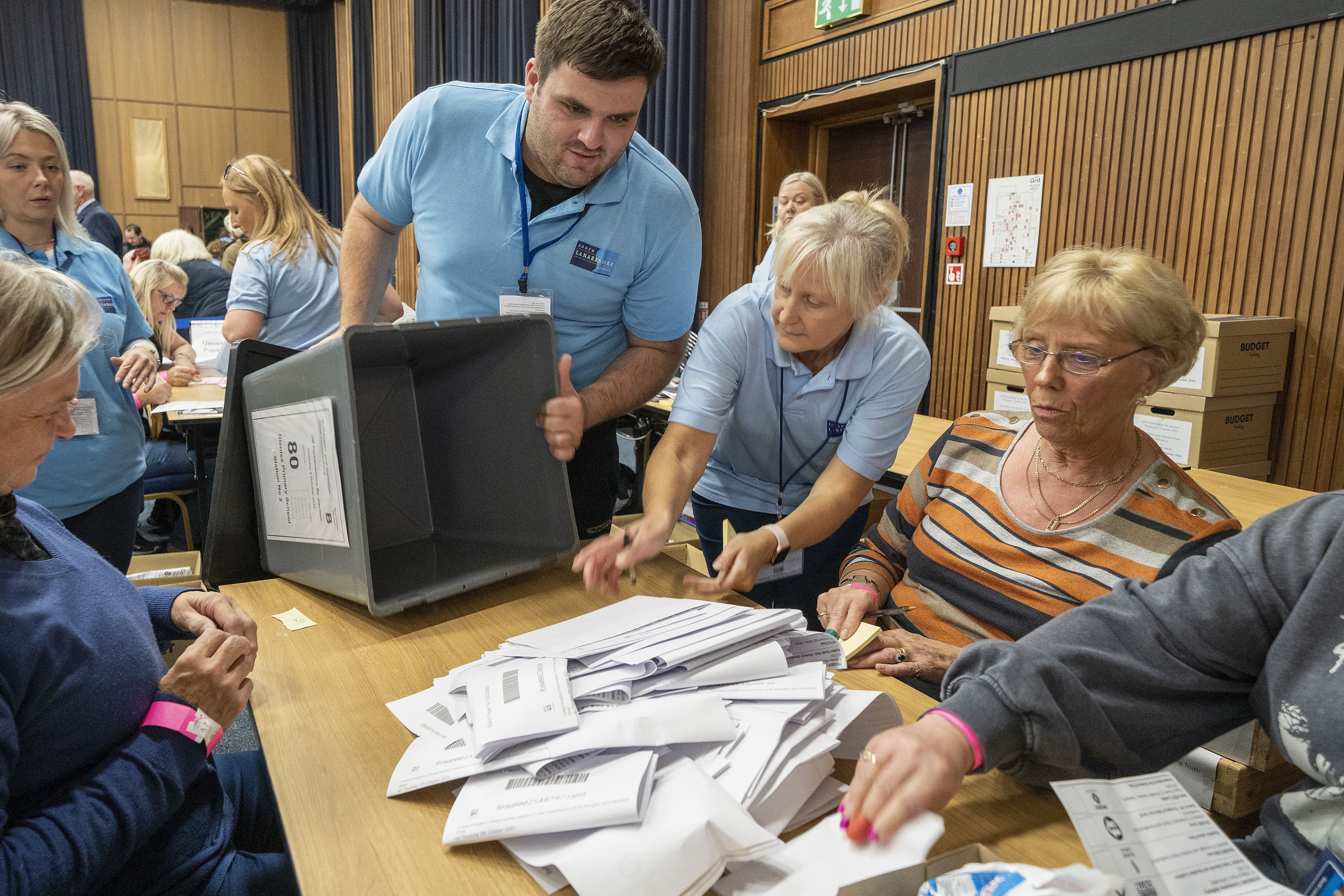 The result in Rutherglen & Hamilton West is the latest in a string of huge swings at by-elections against the previous party (Jane Barlow/PA)