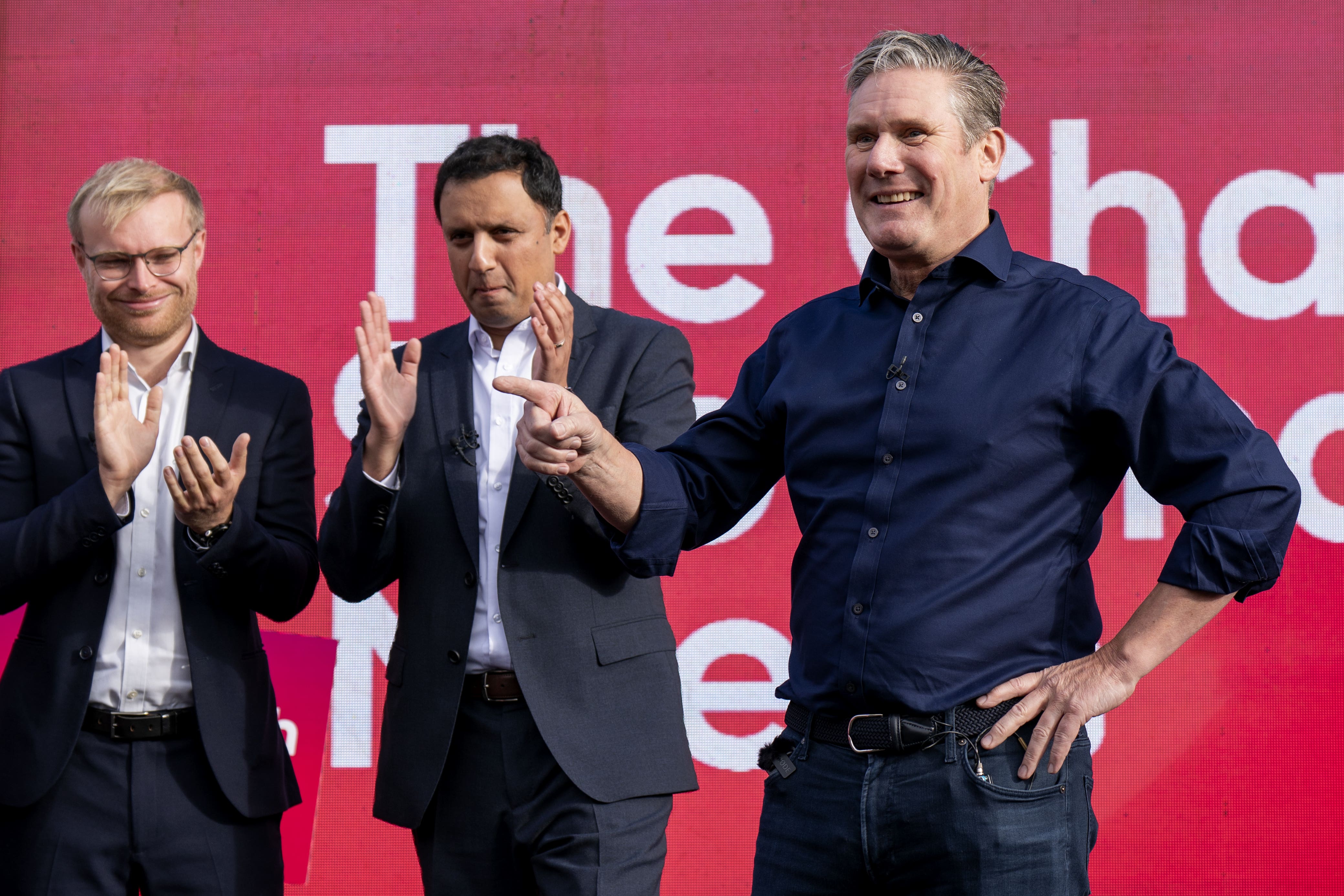 Labour leader Sir Keir Starmer said the party ‘blew the doors off’ the by-election in Rutherglen and Hamilton West (Jane Barlow/PA)