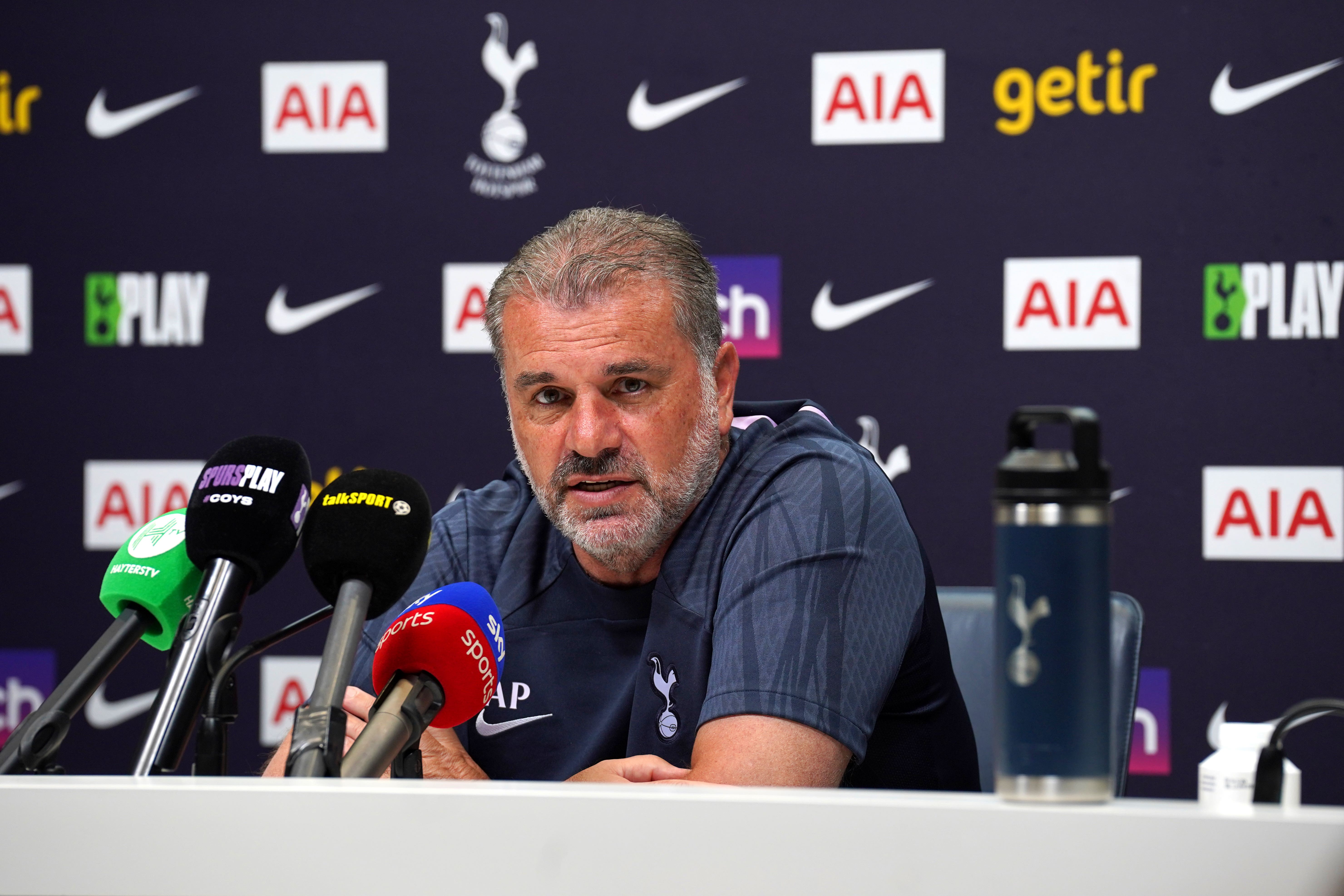 Ange Postecoglou has defended referee Darren England after his part in the VAR controversy in Tottenham’s 2-1 win over Liverpool (Lucy North/PA)