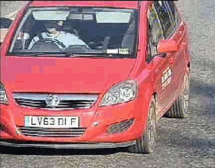 Lacomba’s Vauxhall Zafira was picked up on CCTV cameras