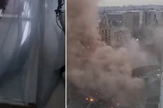 Footage from inside Kharkiv apartment captures aftermath of deadly strike