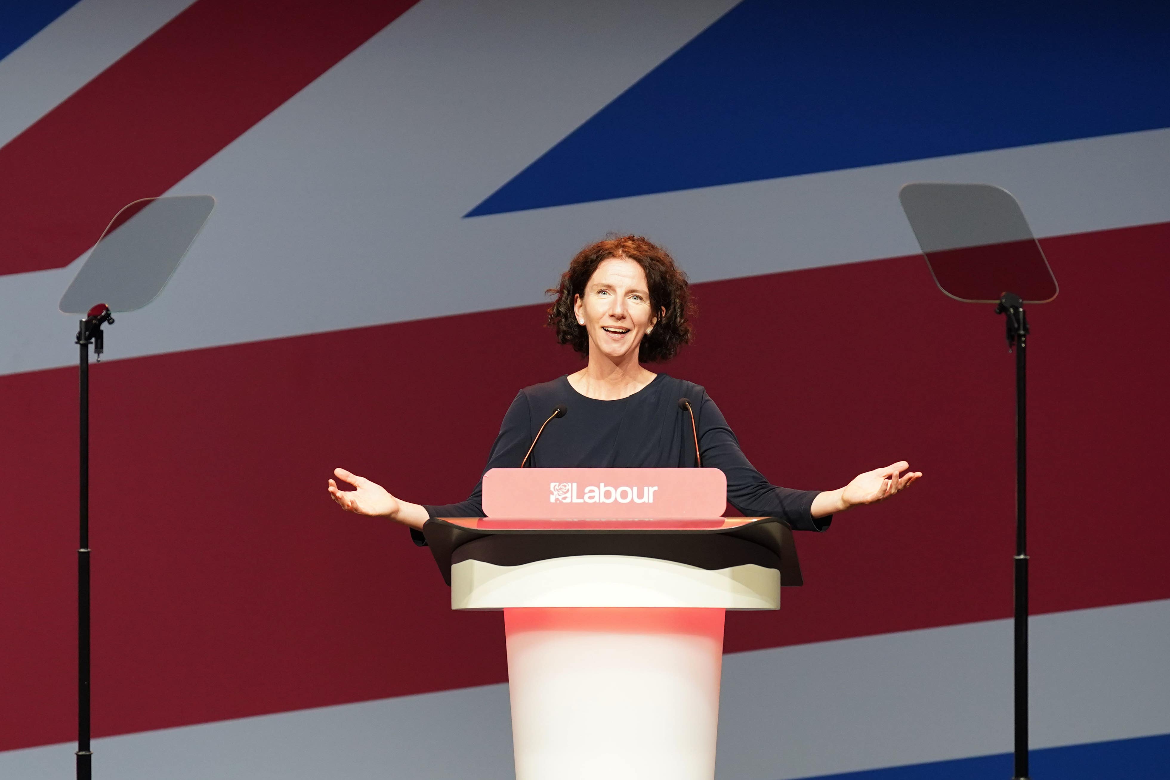 Chairwoman of the Labour Party, Anneliese Dodds addresses the Labour Party Women’s Conference (Stefan Rousseau/PA)