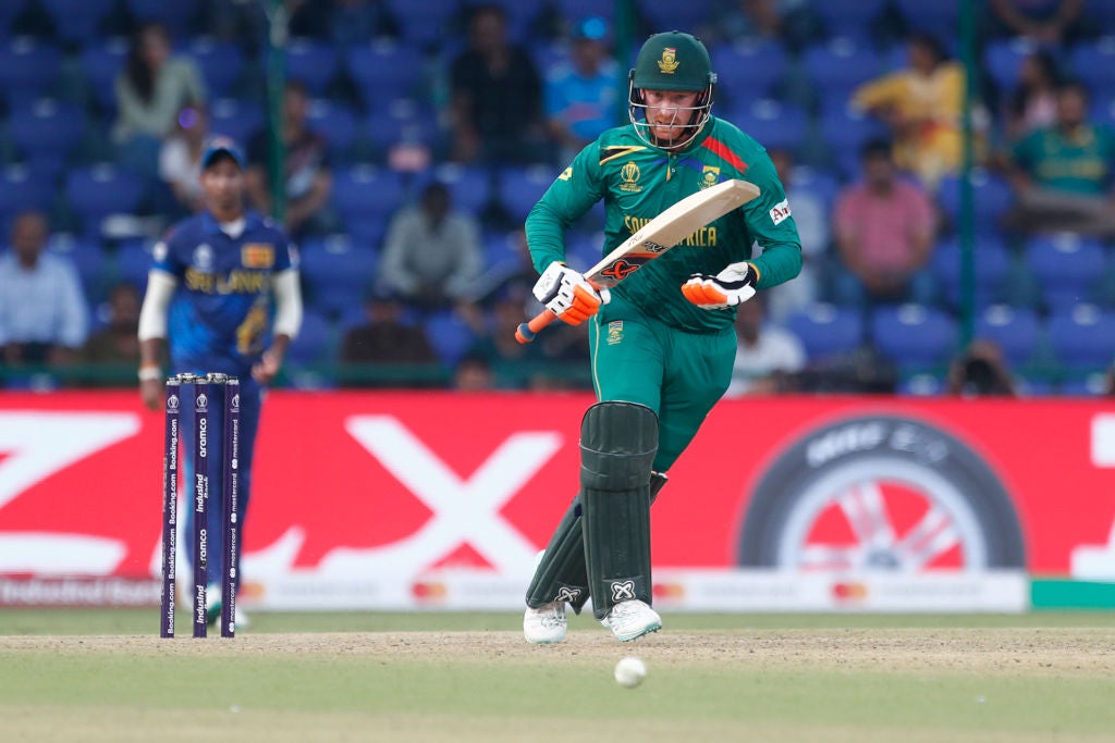 South Africa's Heinrich Klaasen in action