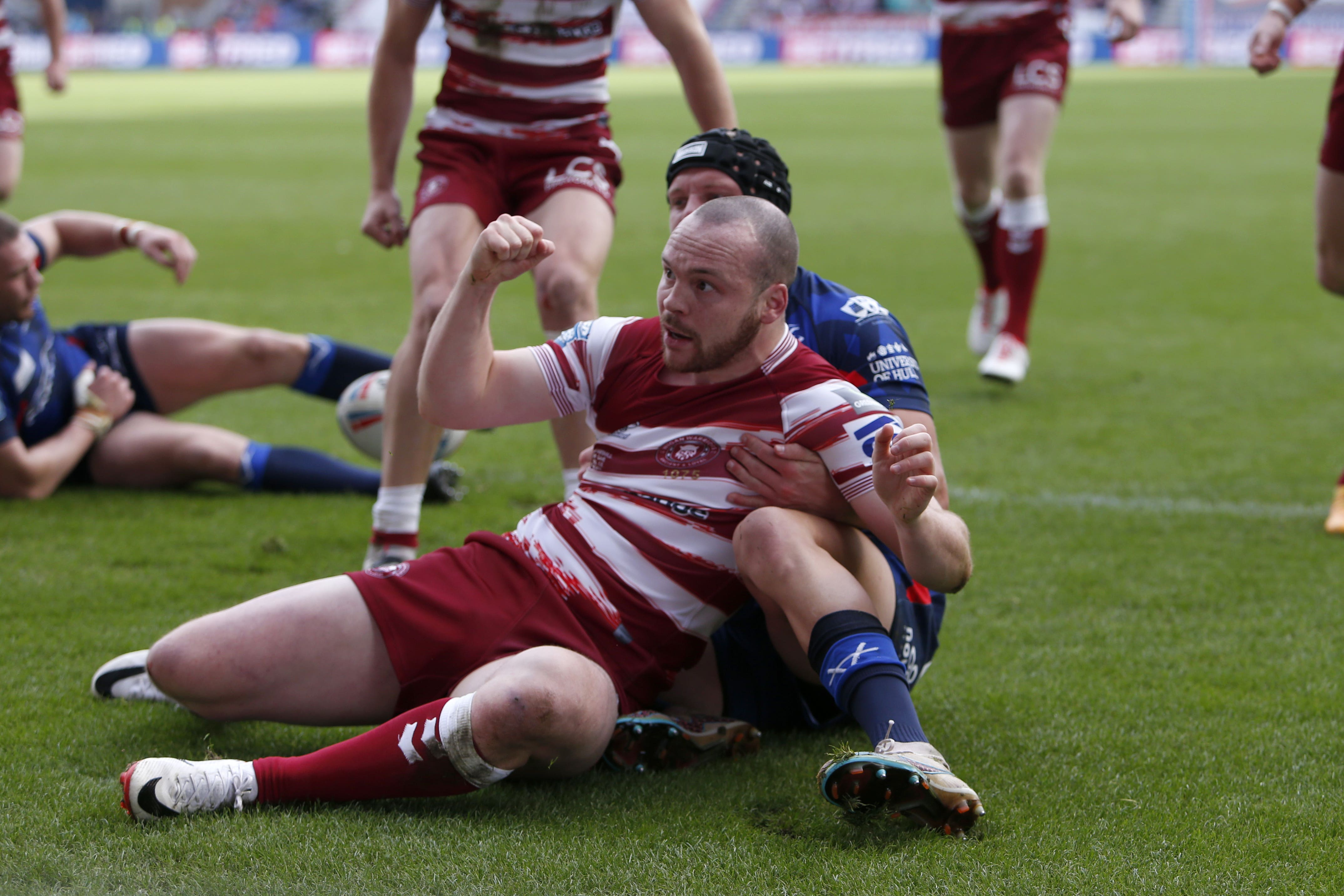 Liam Marshall scored a hat-trick (Will Matthews/PA)