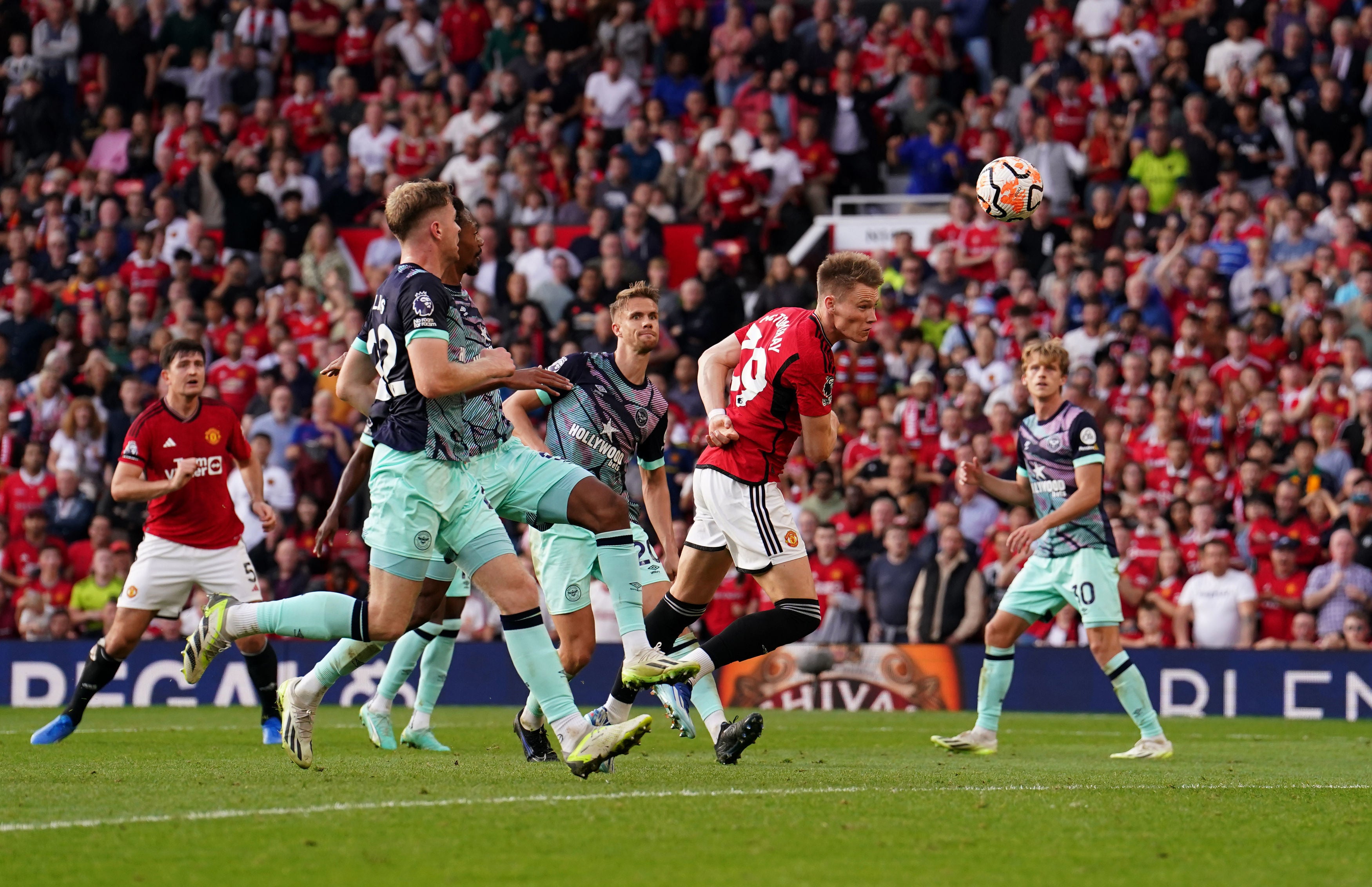 Scott McTominay scores the matchwinner against Brentford having come on as a late substitute