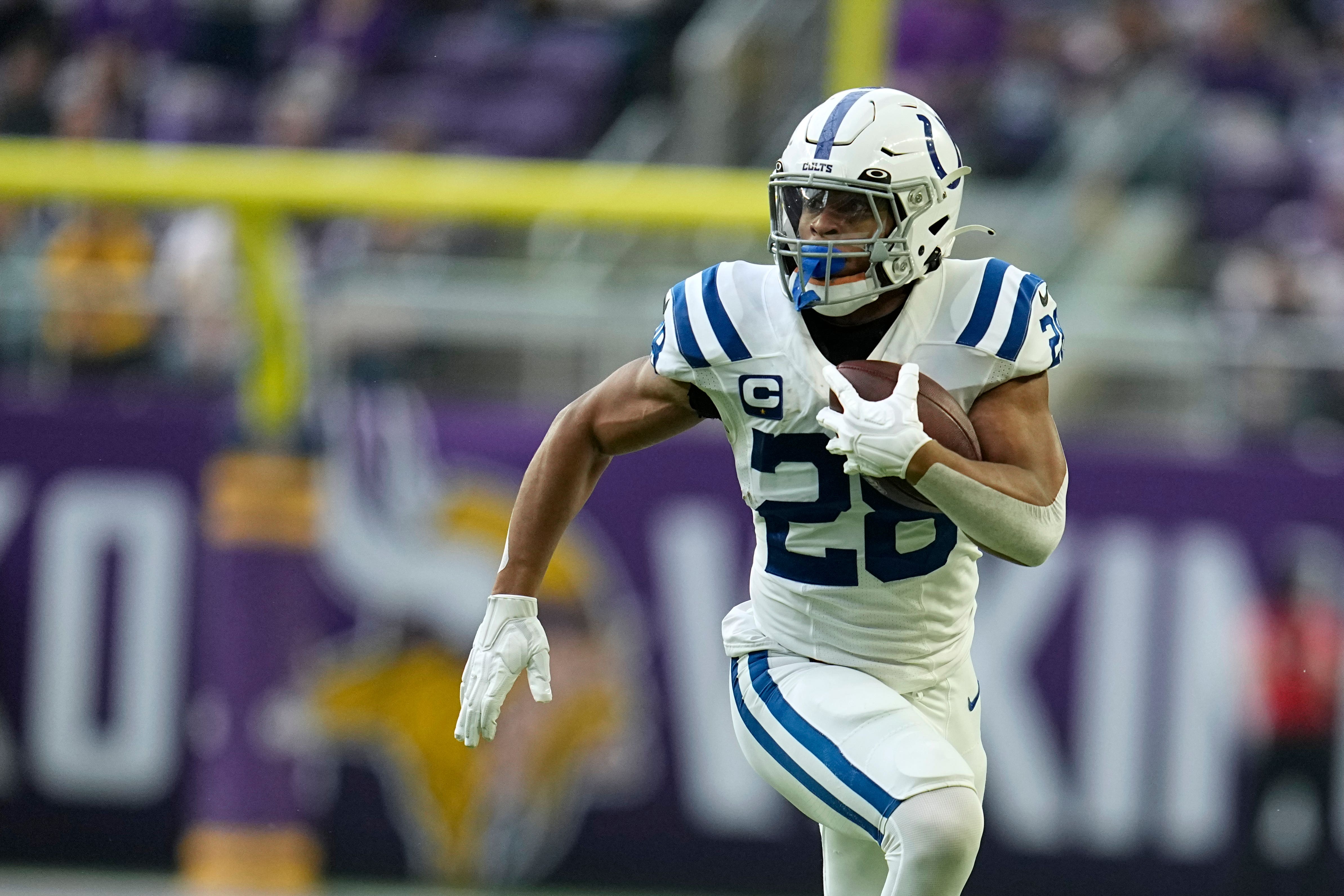 Jonathan Taylor has signed a new deal with the Indianapolis Colts (Abbie Parr/AP)