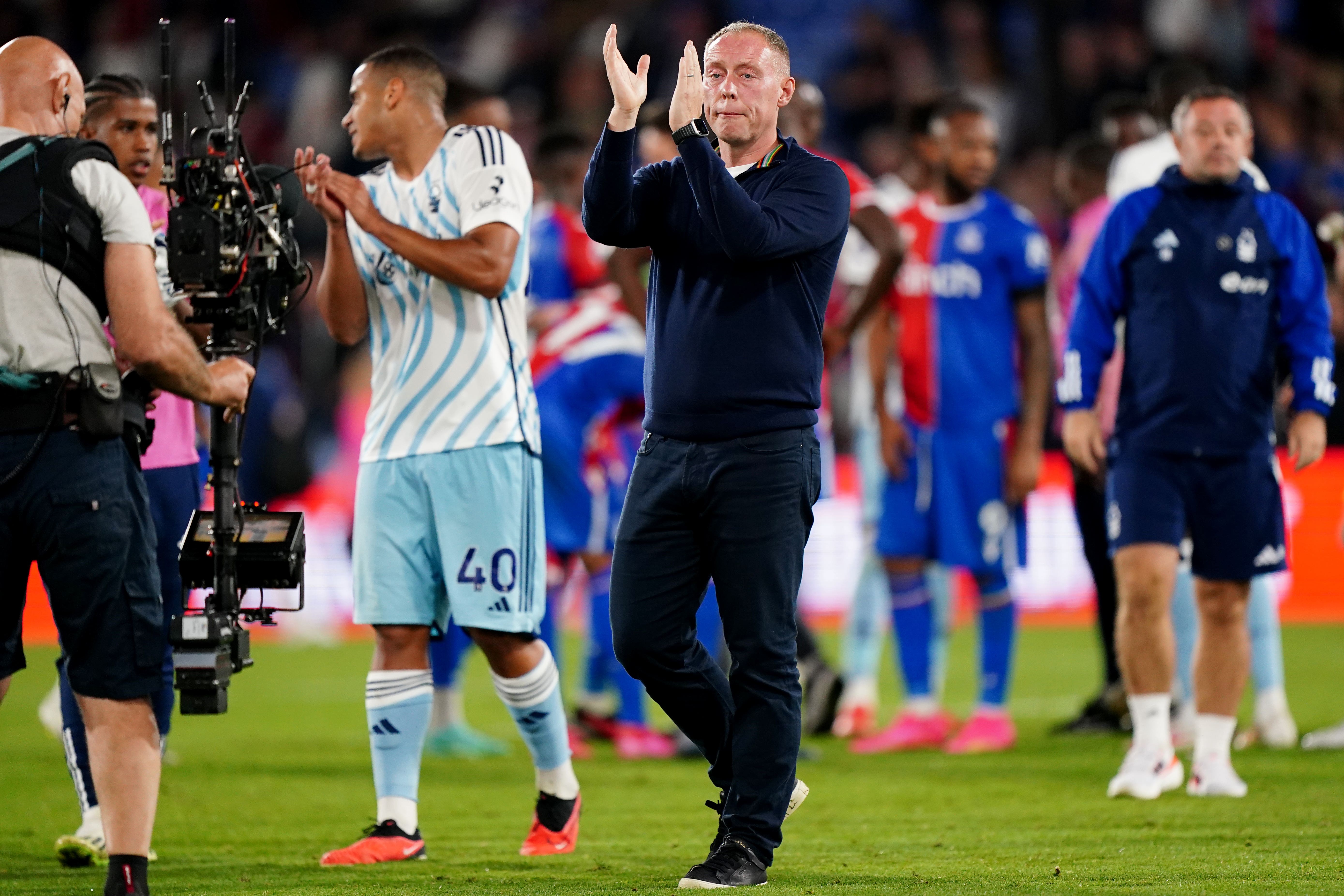 Steve Cooper applauded Nottingham Forest for their improvement since Premier League promotion in 2022 (Zac Goodwin/PA)