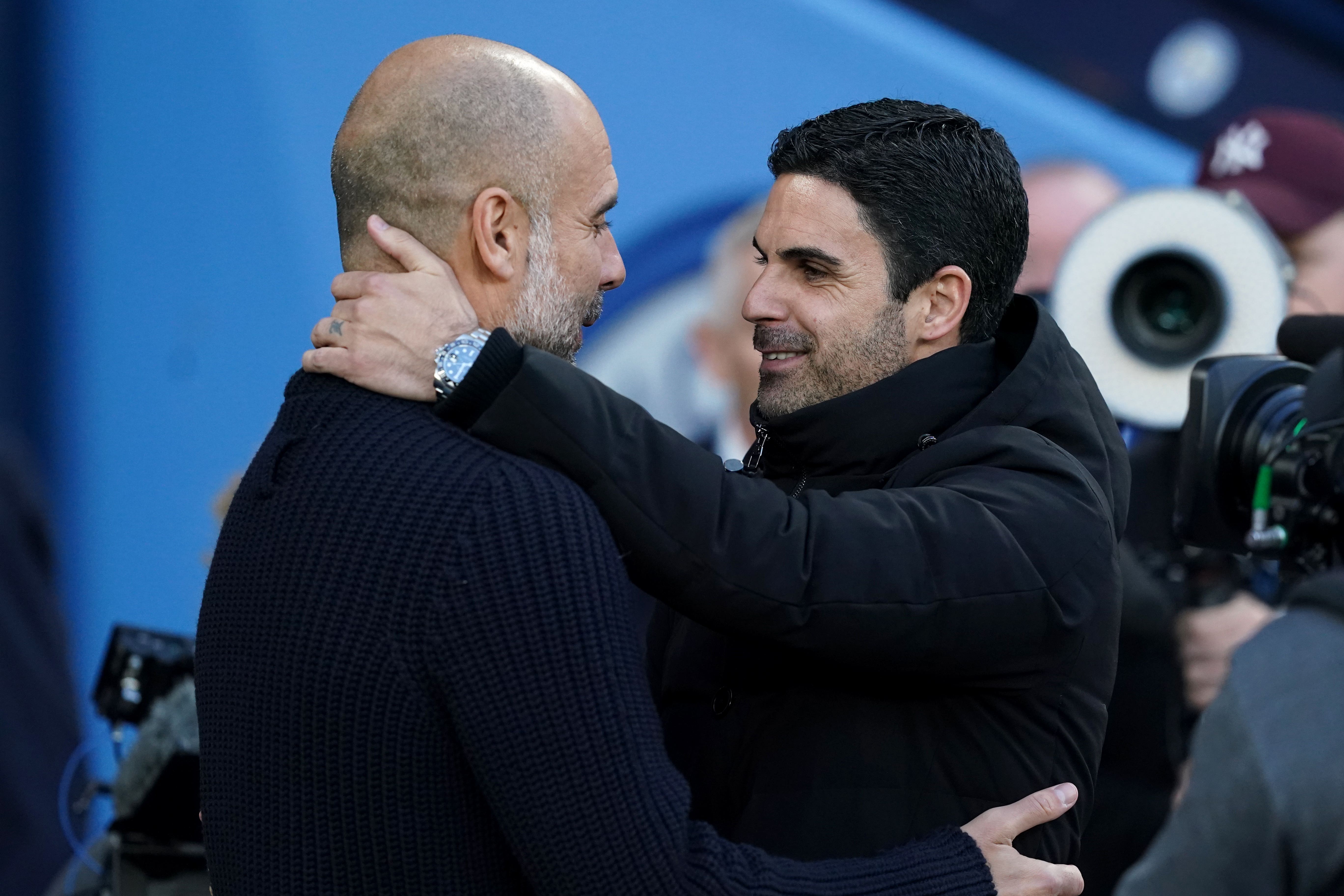 Pep Guardiola and Mikel Arteta look set to fight it out for the title once more