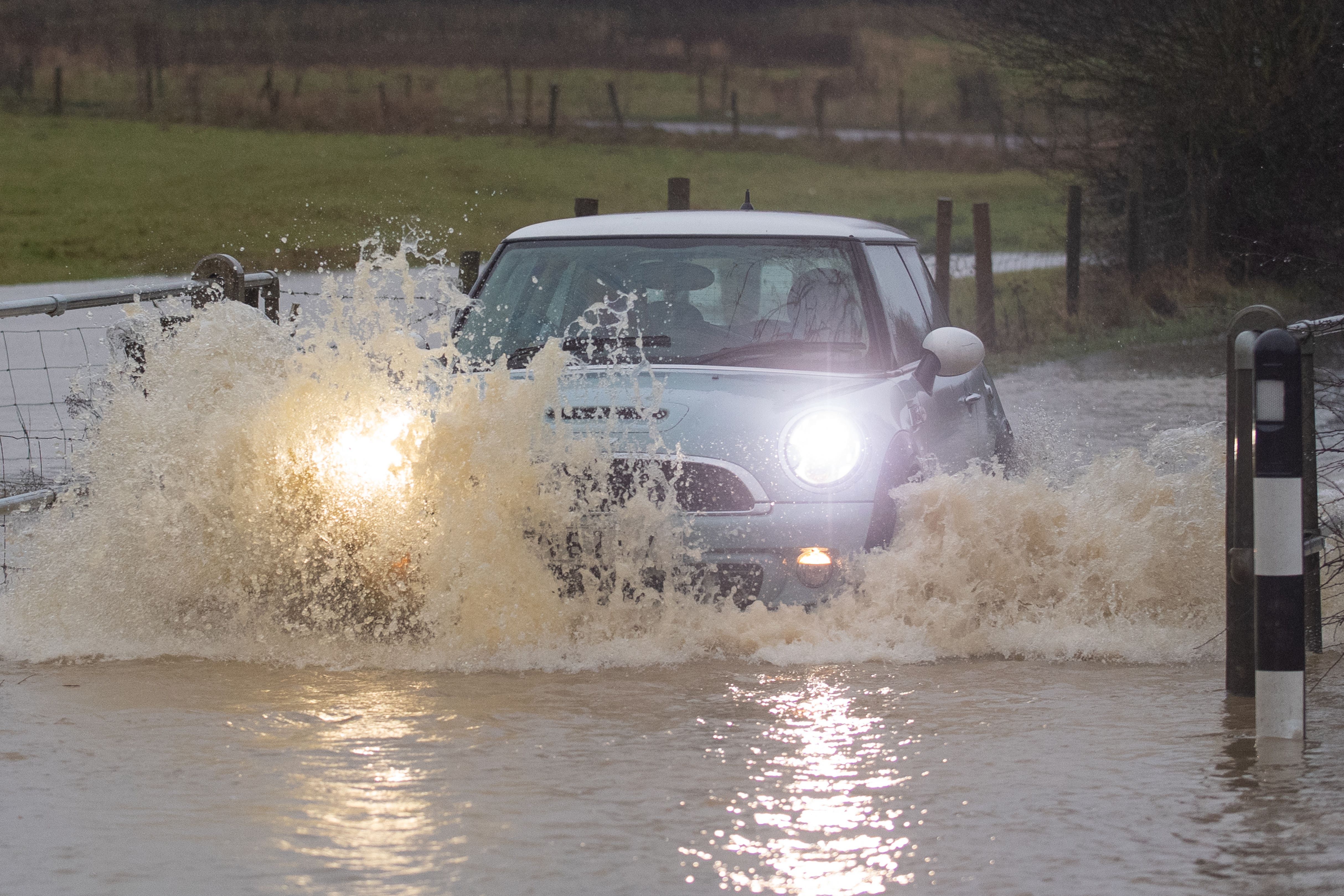 Although the rain is expected to continue throughout the morning, it should clear away in the afternoon (Joe Giddens/PA, File)