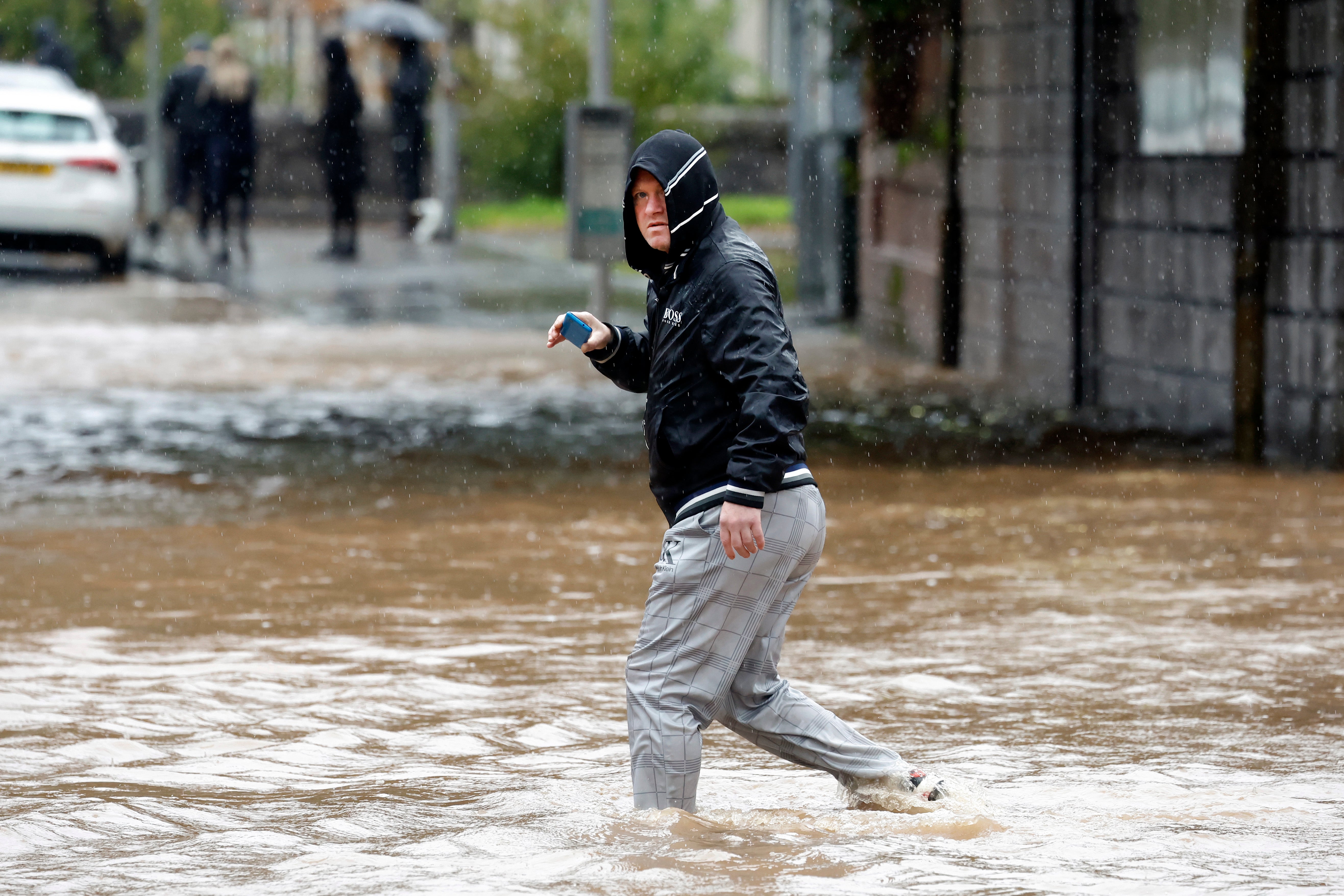 Heavy rainfall led to flash flooding in Scotland at the beginning of October