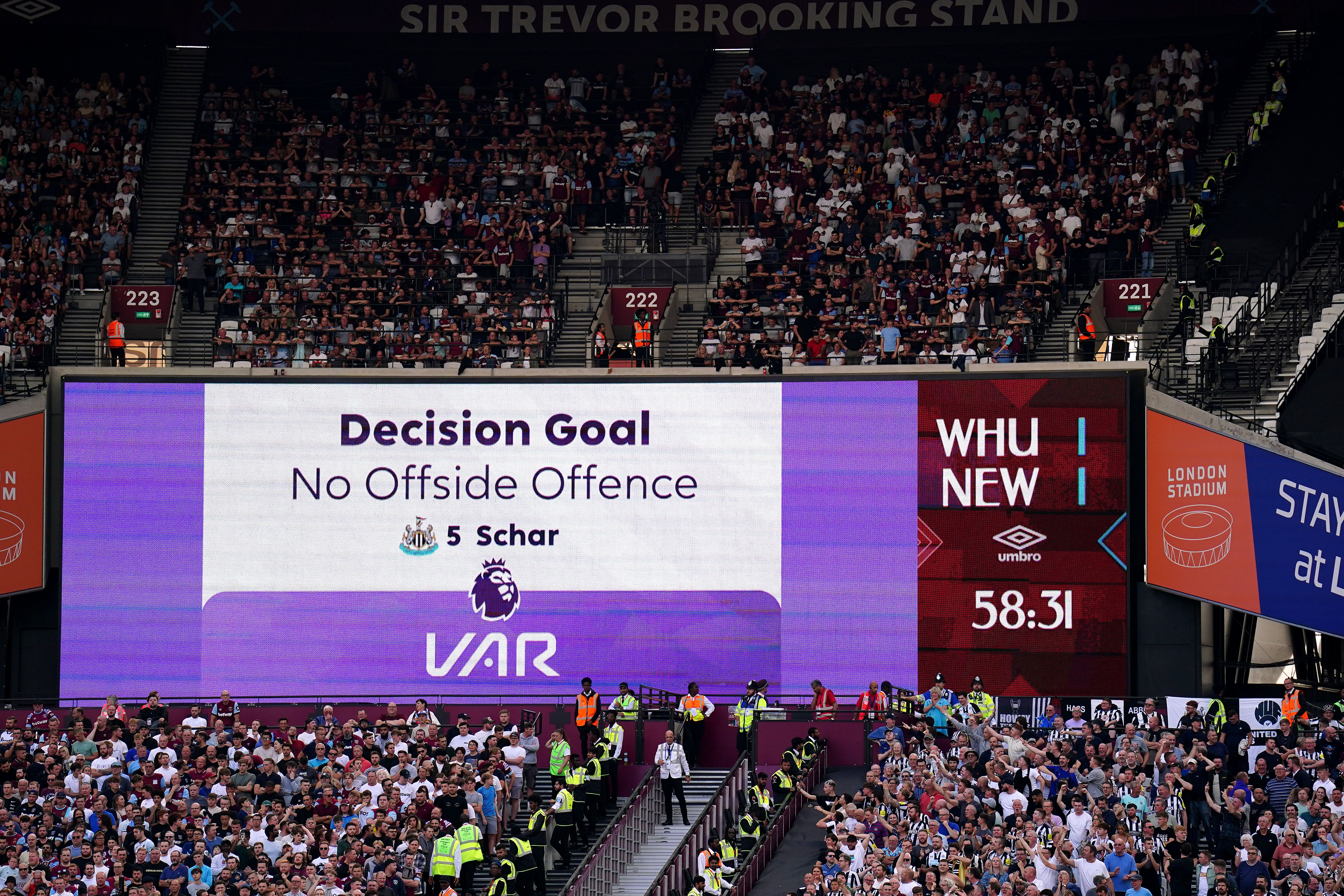 VAR came in for close scrutiny in the Premier League this weekend following last week’s ‘significant human error’ Zac Goodwin/PA)