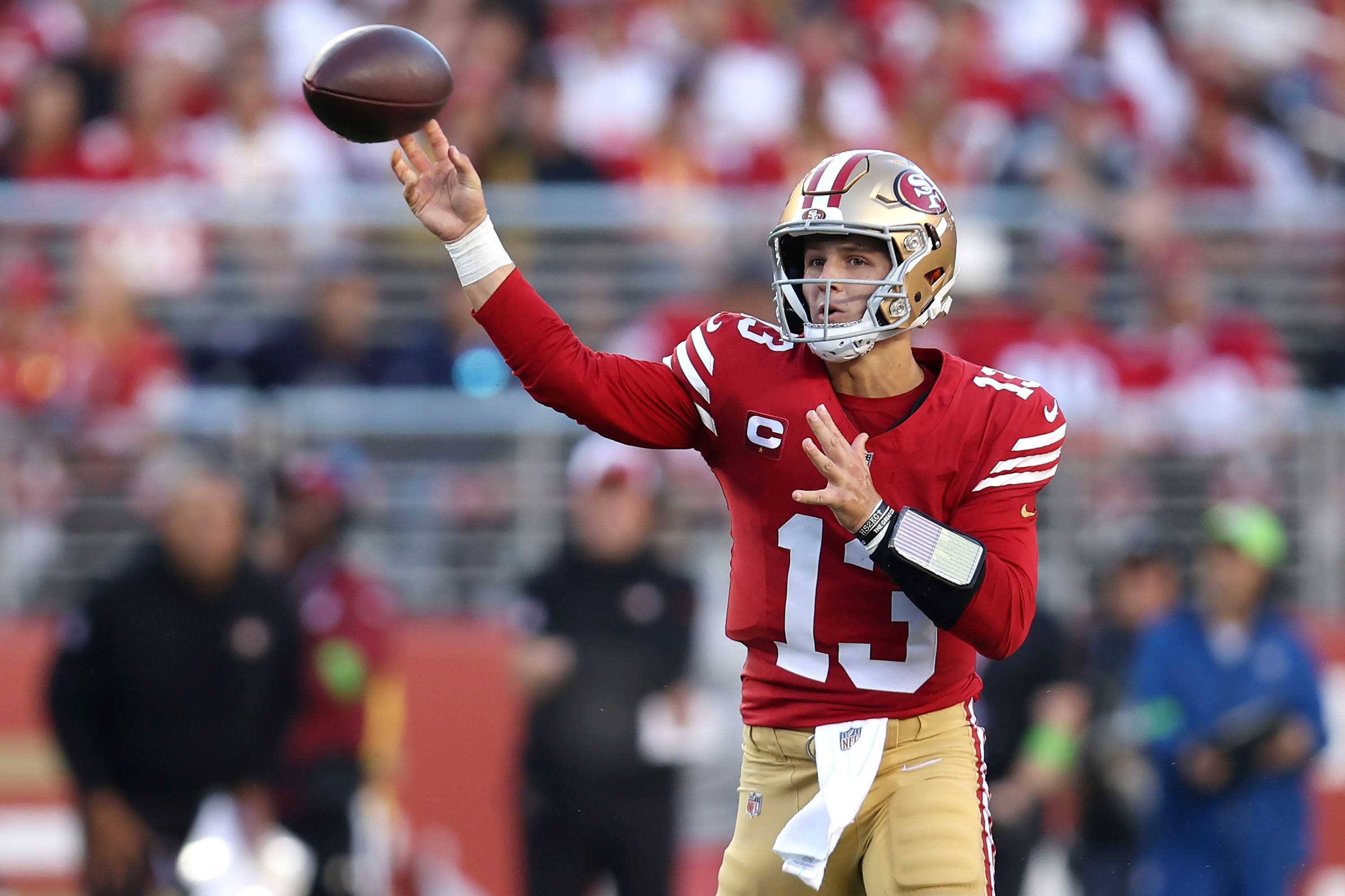 San Francisco 49ers quarterback Brock Purdy (Jed Jacobsohn, AP)