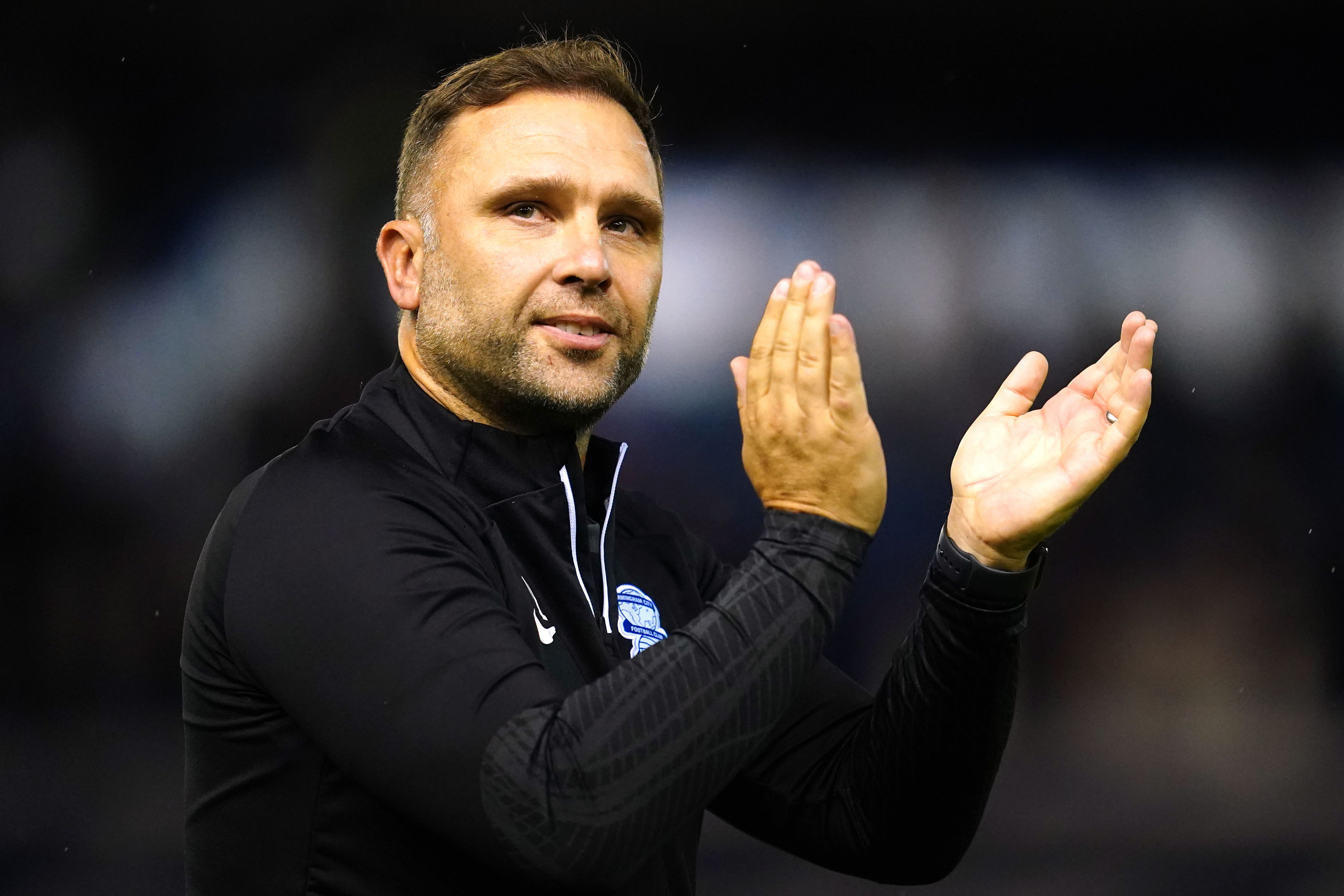 John Eustace leaves Birmingham with the club in sixth place in the Championship (Nick Potts/PA)