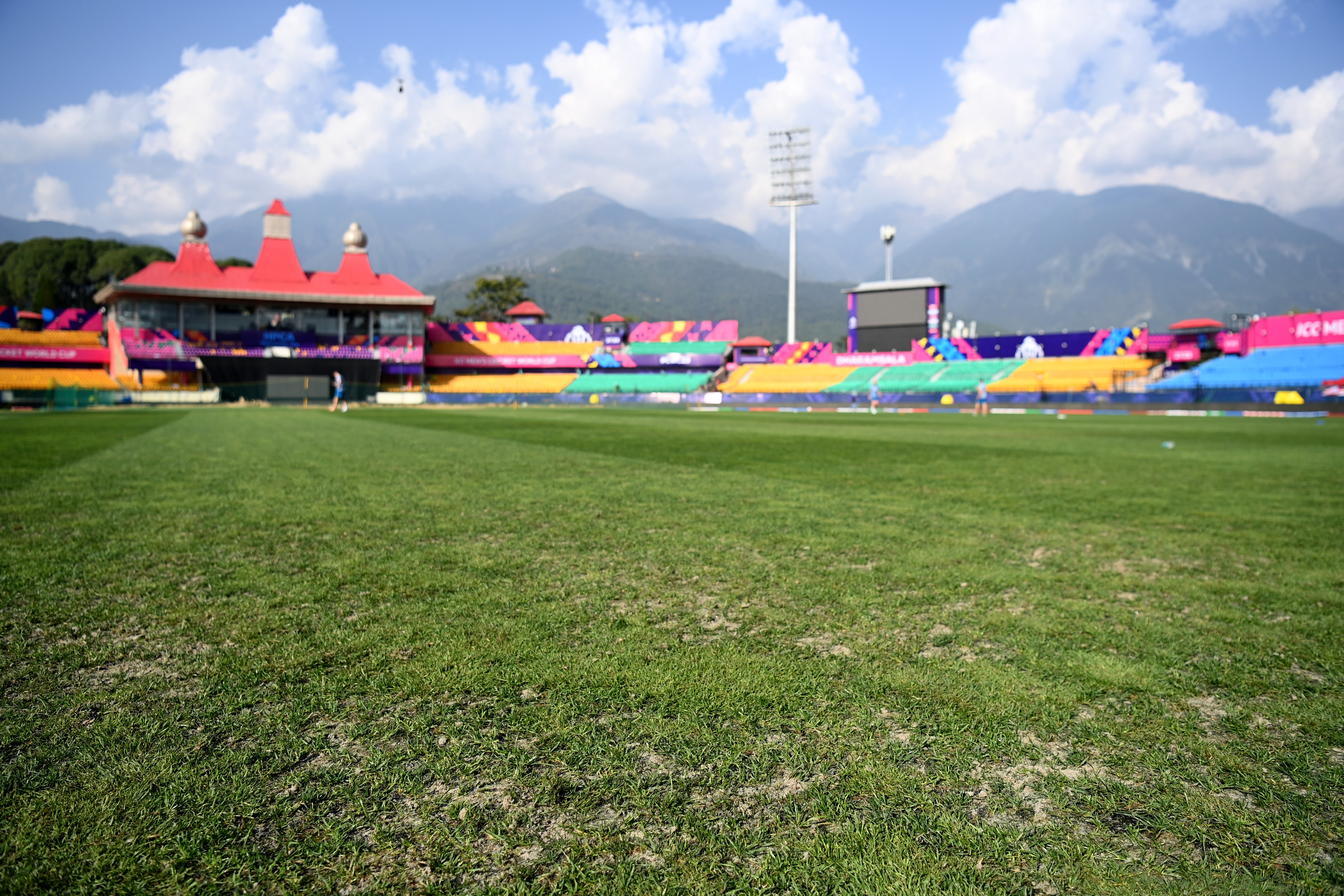 The outfield at Dharamshala is a cause for concern for England