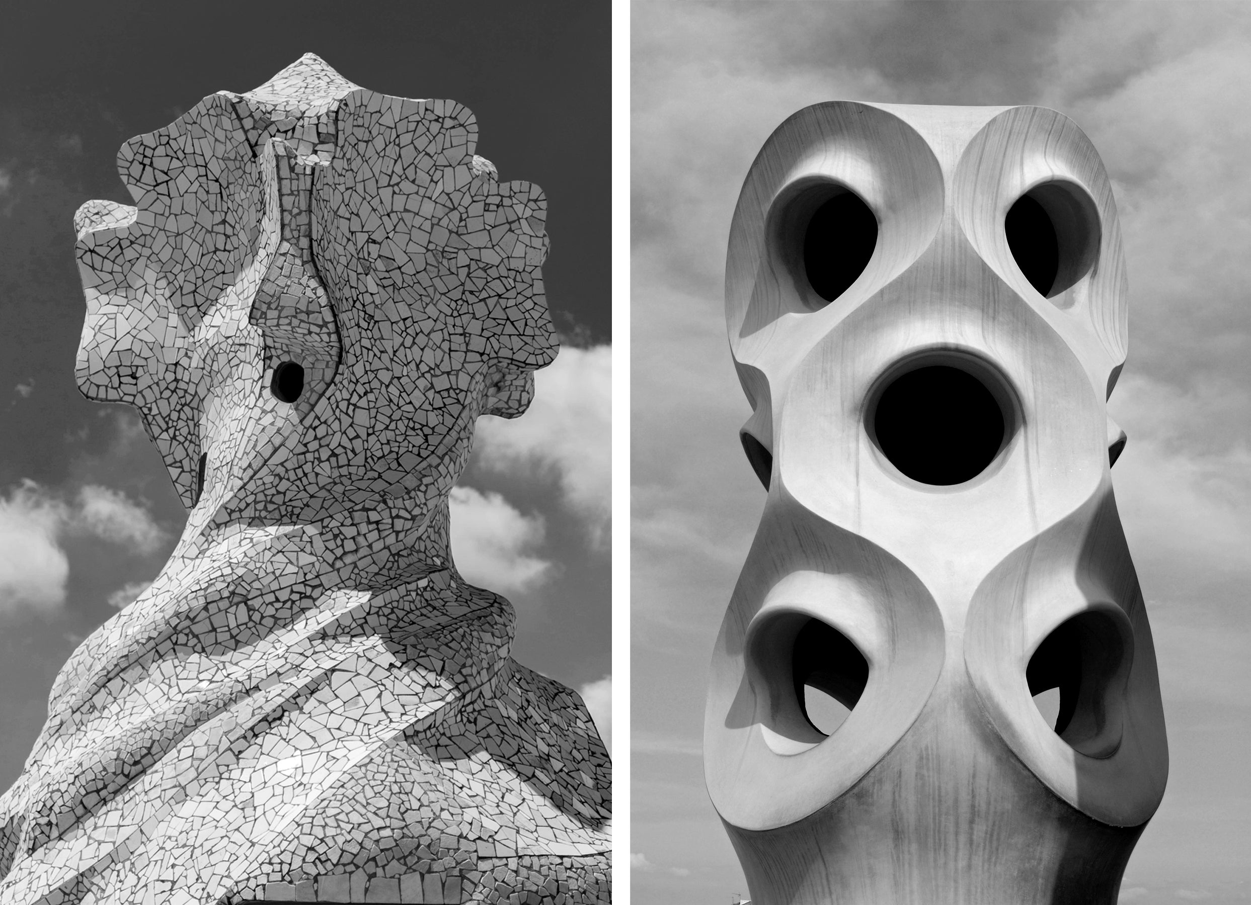 Chimney pots on the roof of Casa Milà