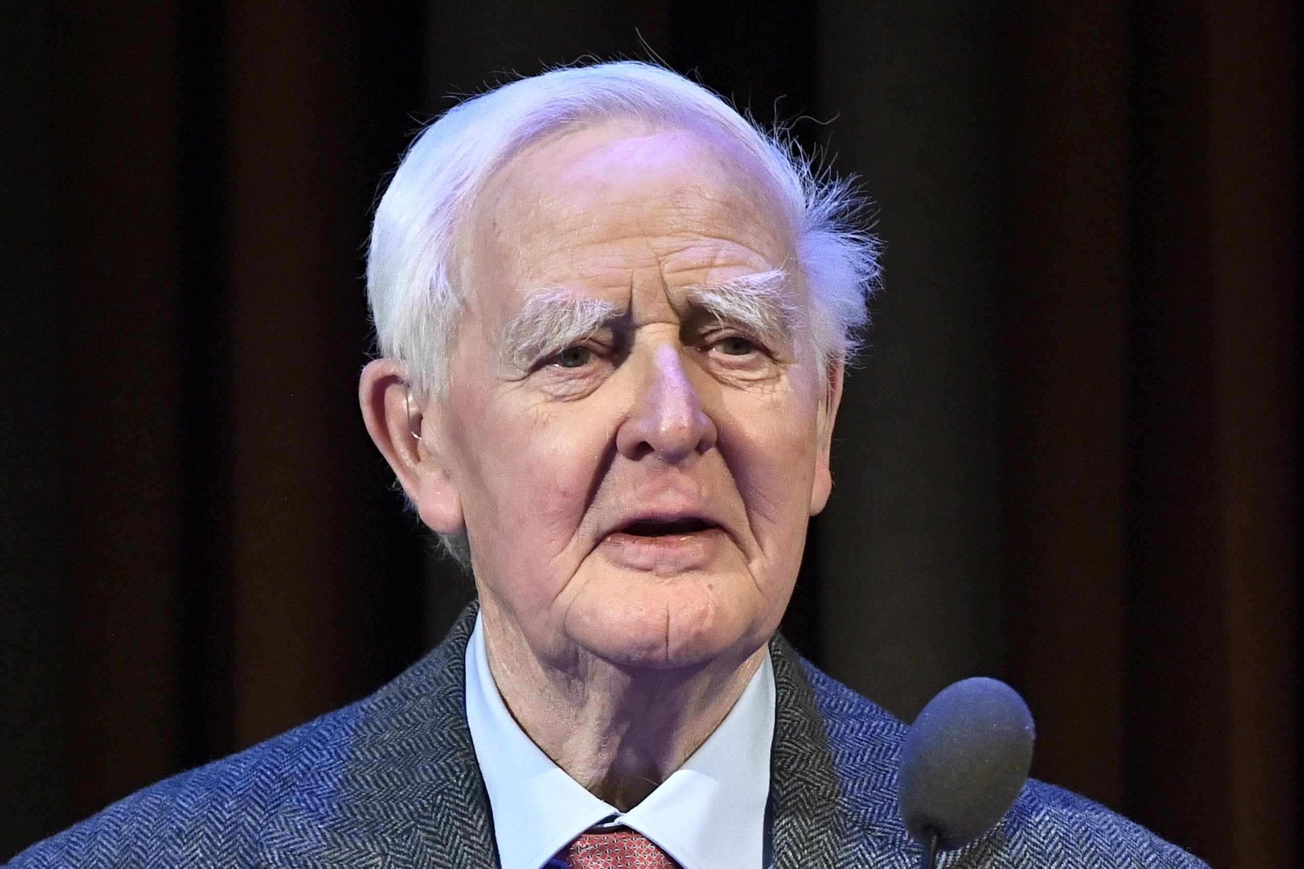 John le Carré speaks at the Olof Palme Prize 2019