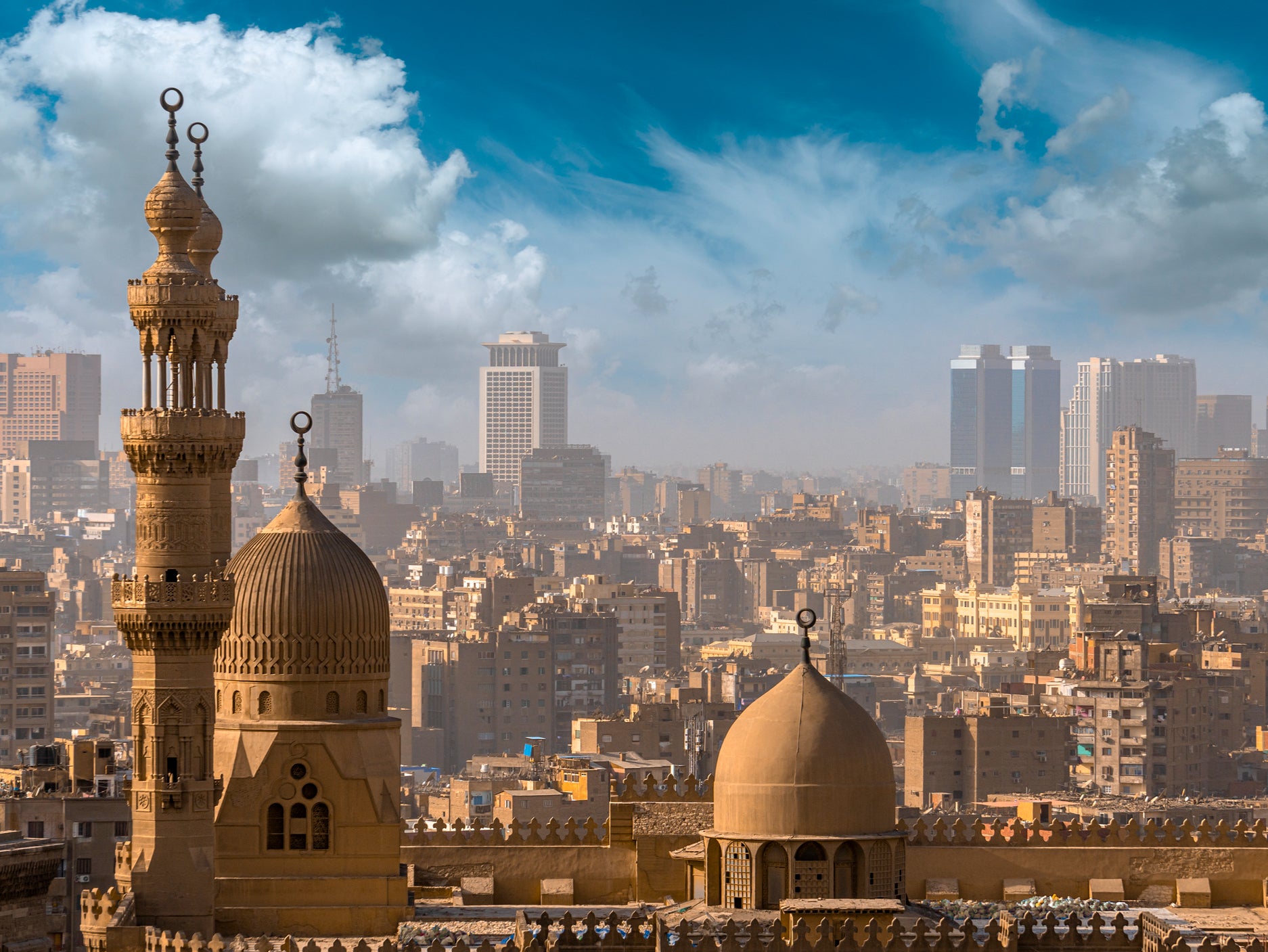 Sultan Hassan and Al-Rifai mosques in Cairo