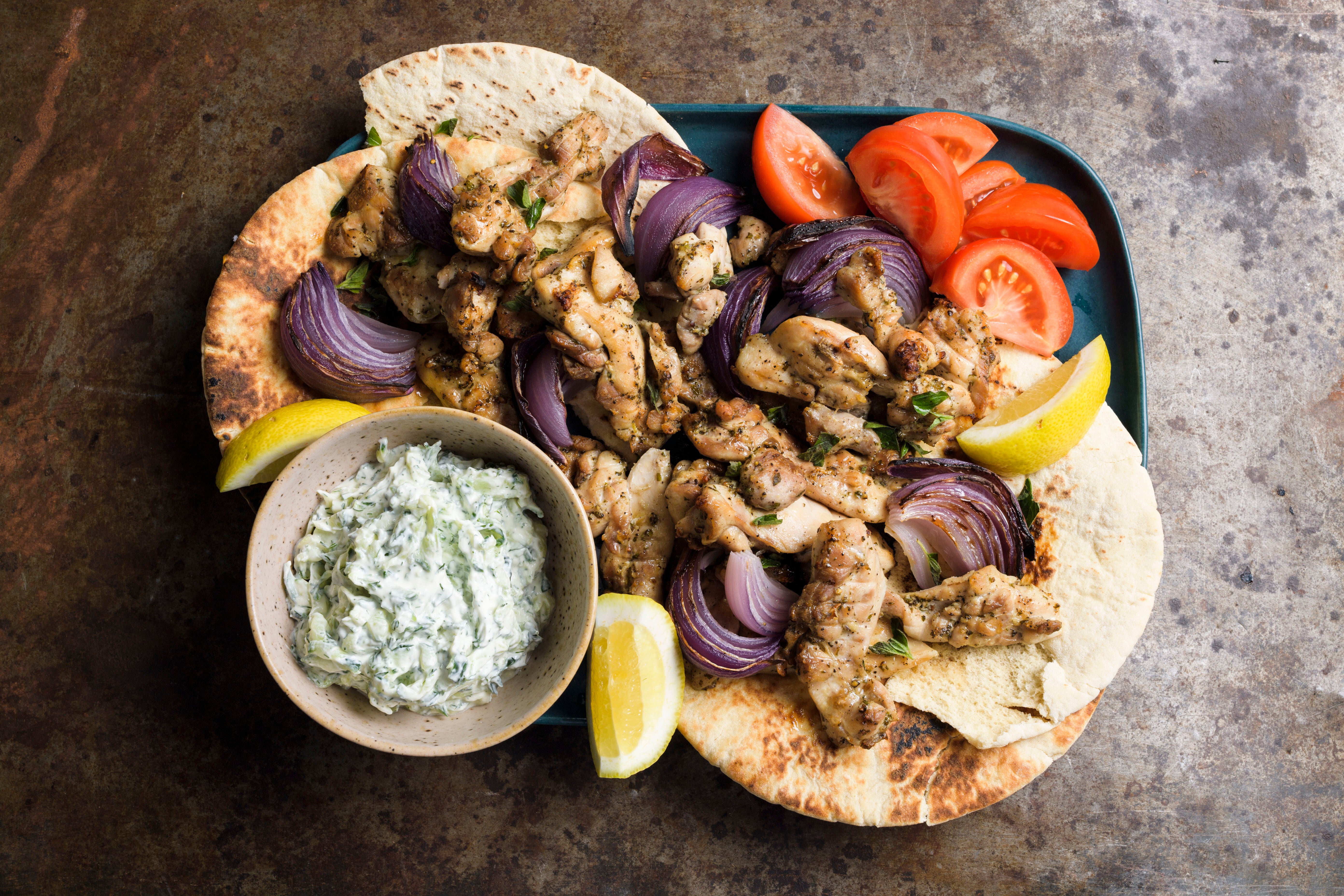 Food-MilkStreet-Chicken Souvlaki with Tzatziki