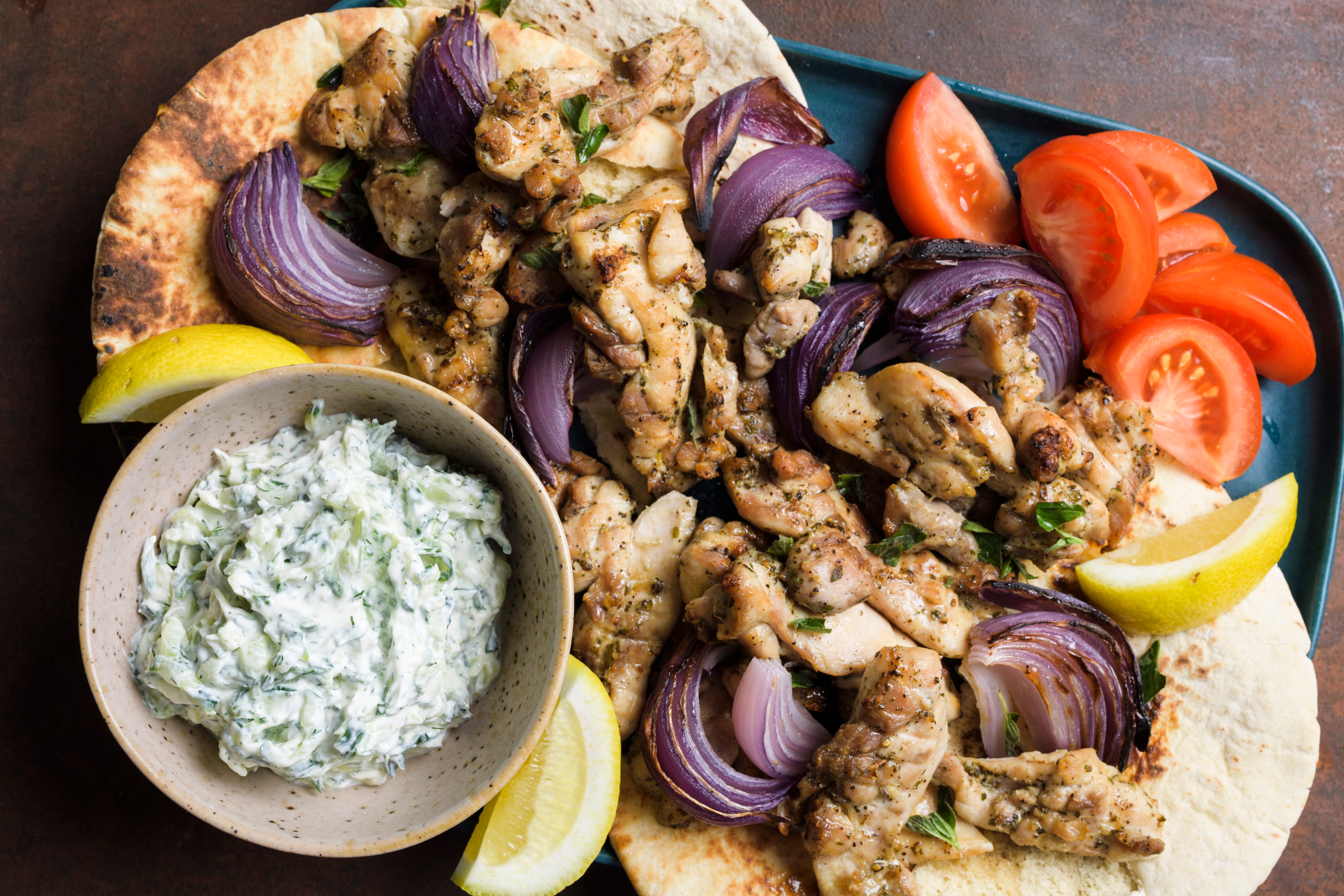 Food-MilkStreet-Chicken Souvlaki with Tzatziki