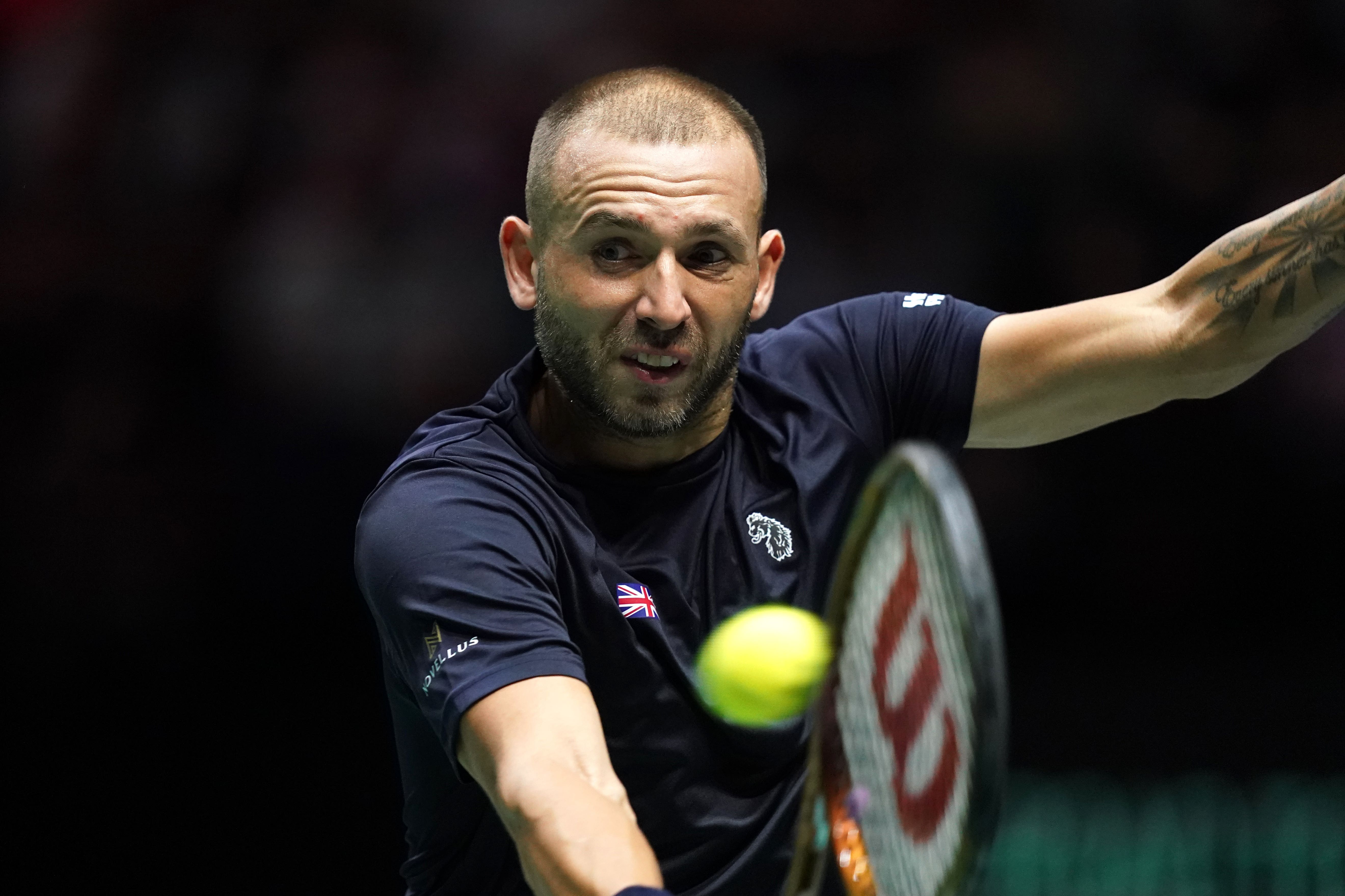 Dan Evans was beaten by Carlos Alcaraz in Shanghai (Martin Rickett/PA)